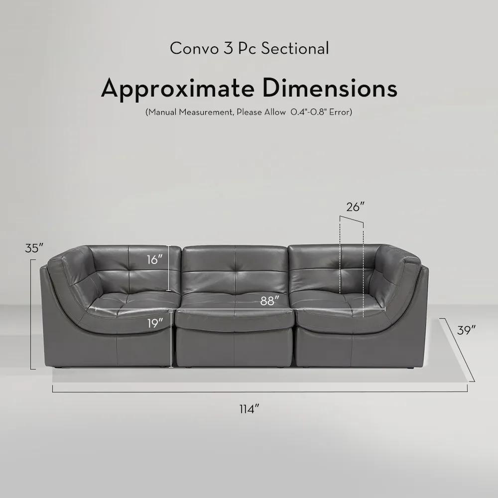 Convo Leather Sofa