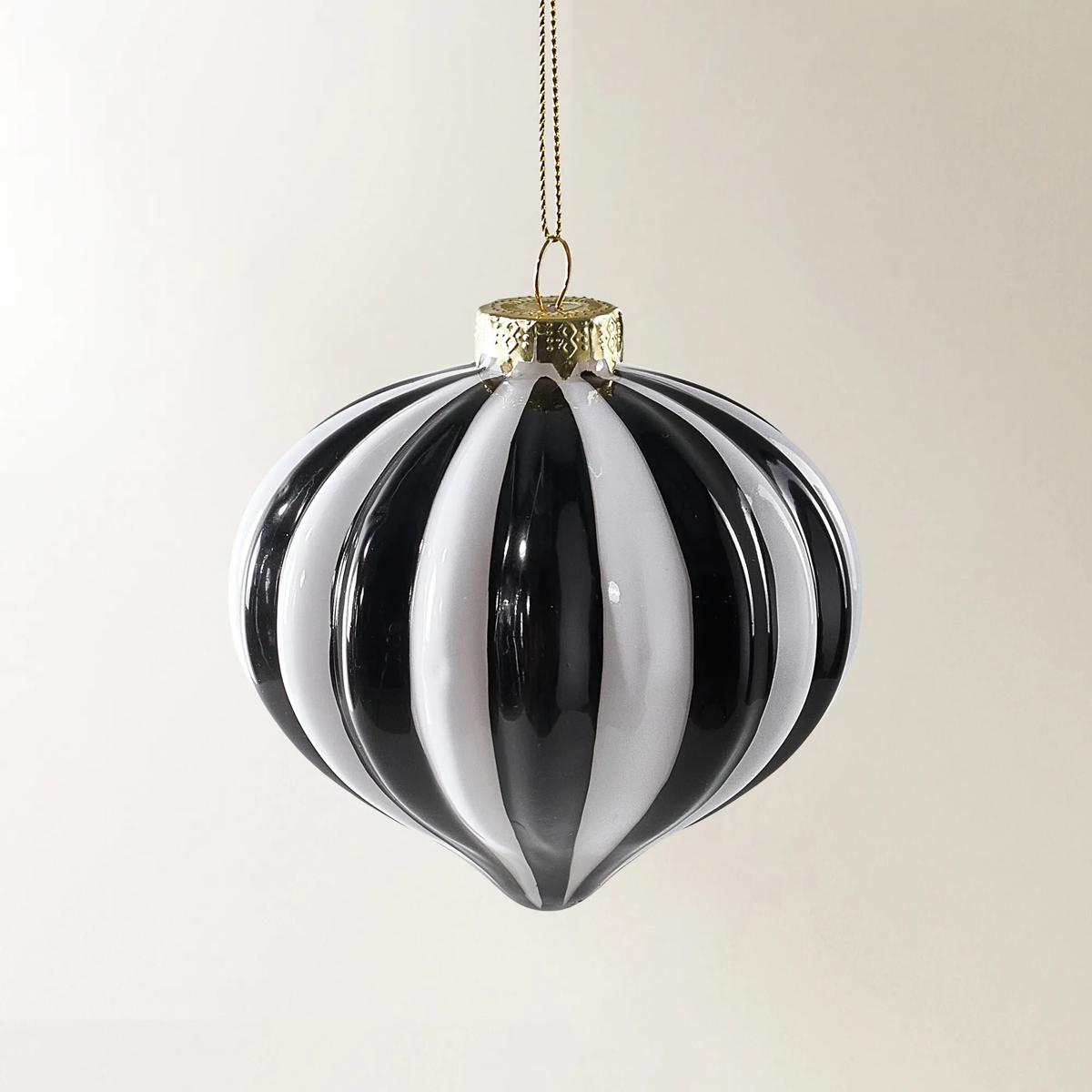 Swirl Stripe Ornament - Set of 6