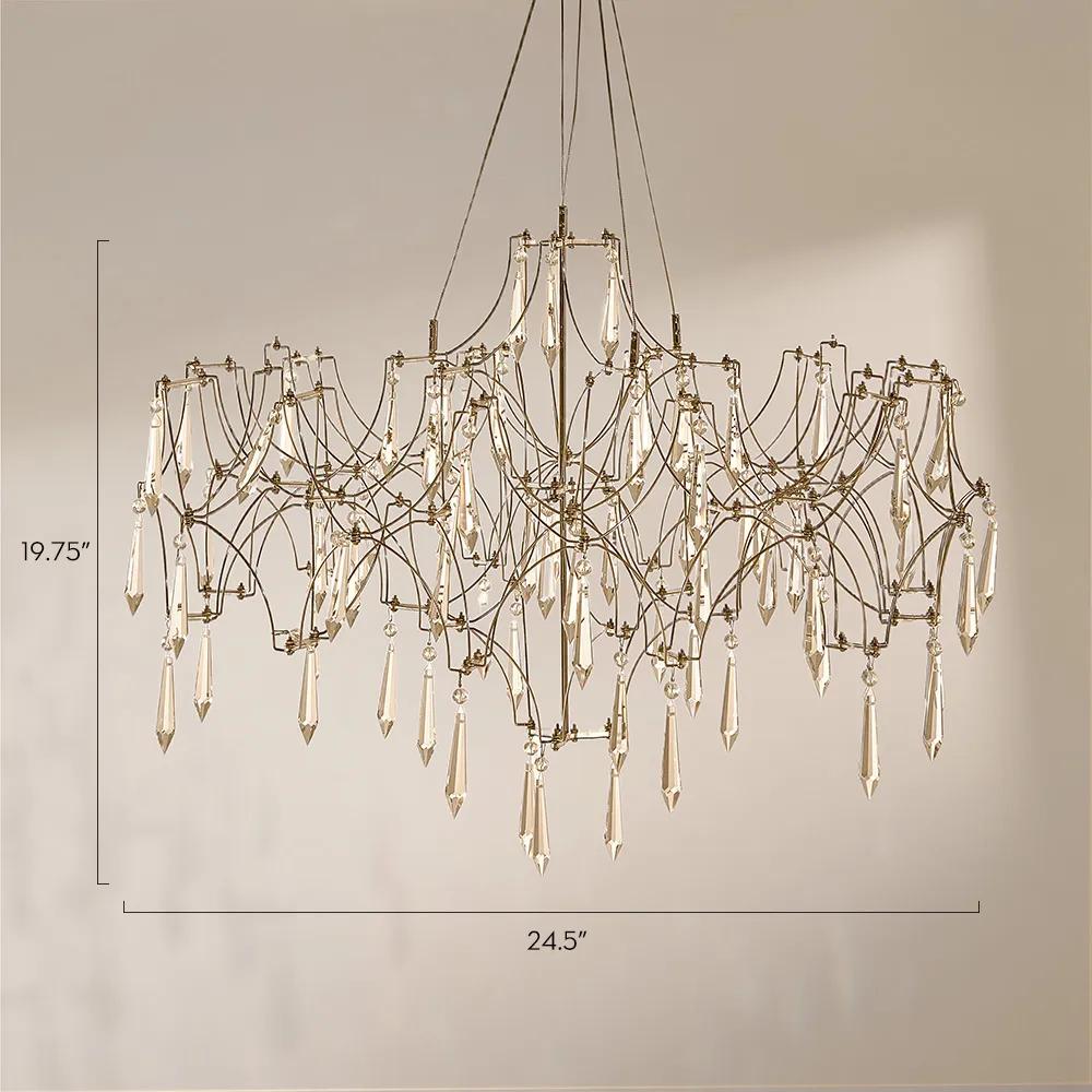 Moderne LED Crystal Chandelier