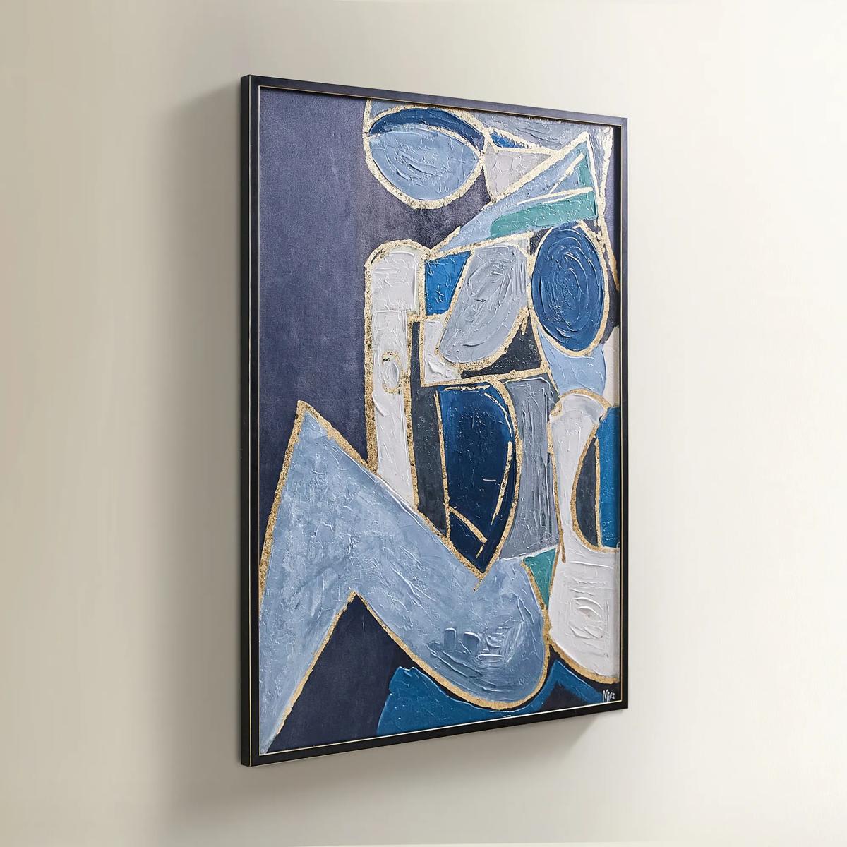 Figure in Cubism Painting