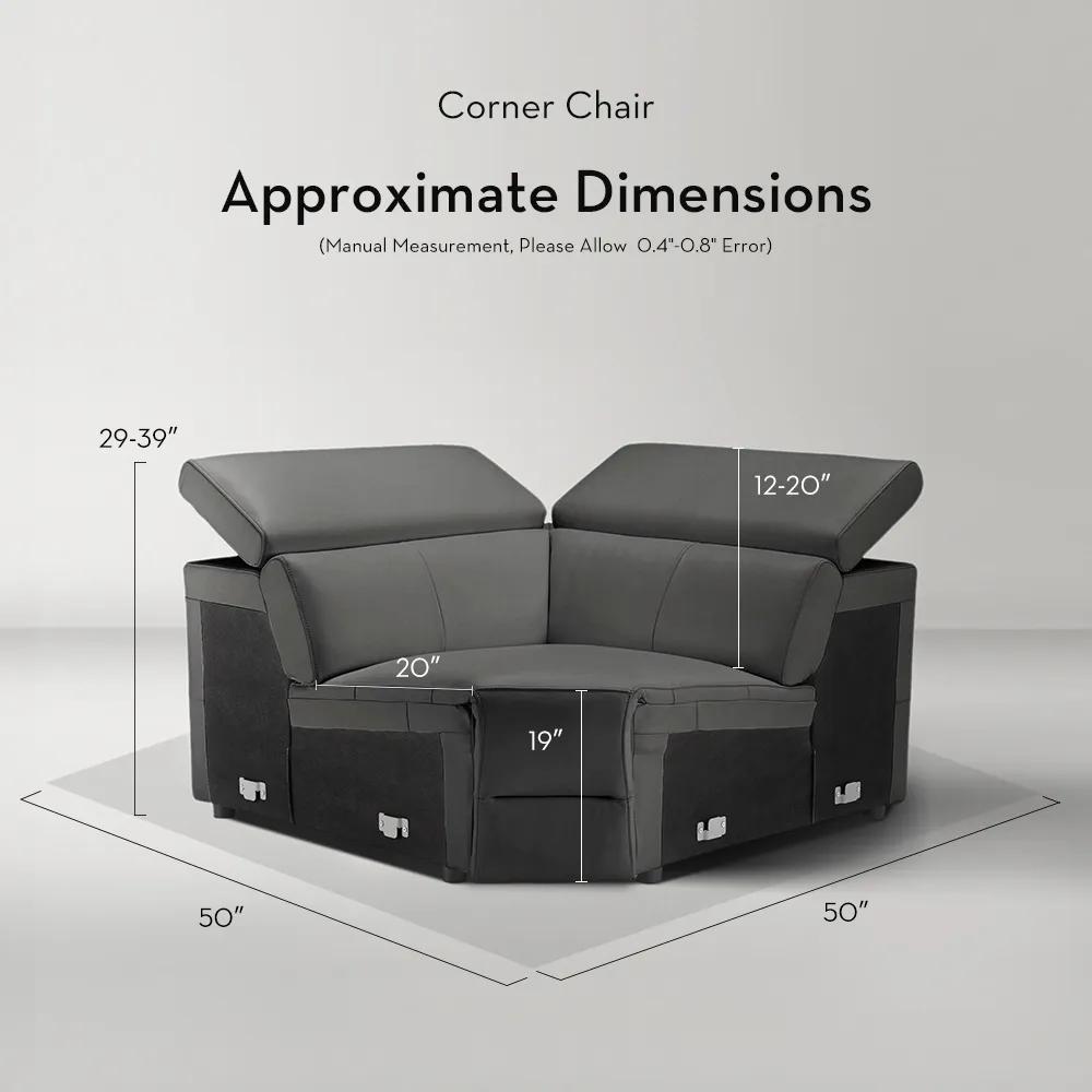 Verona Reclining Leather Sectional