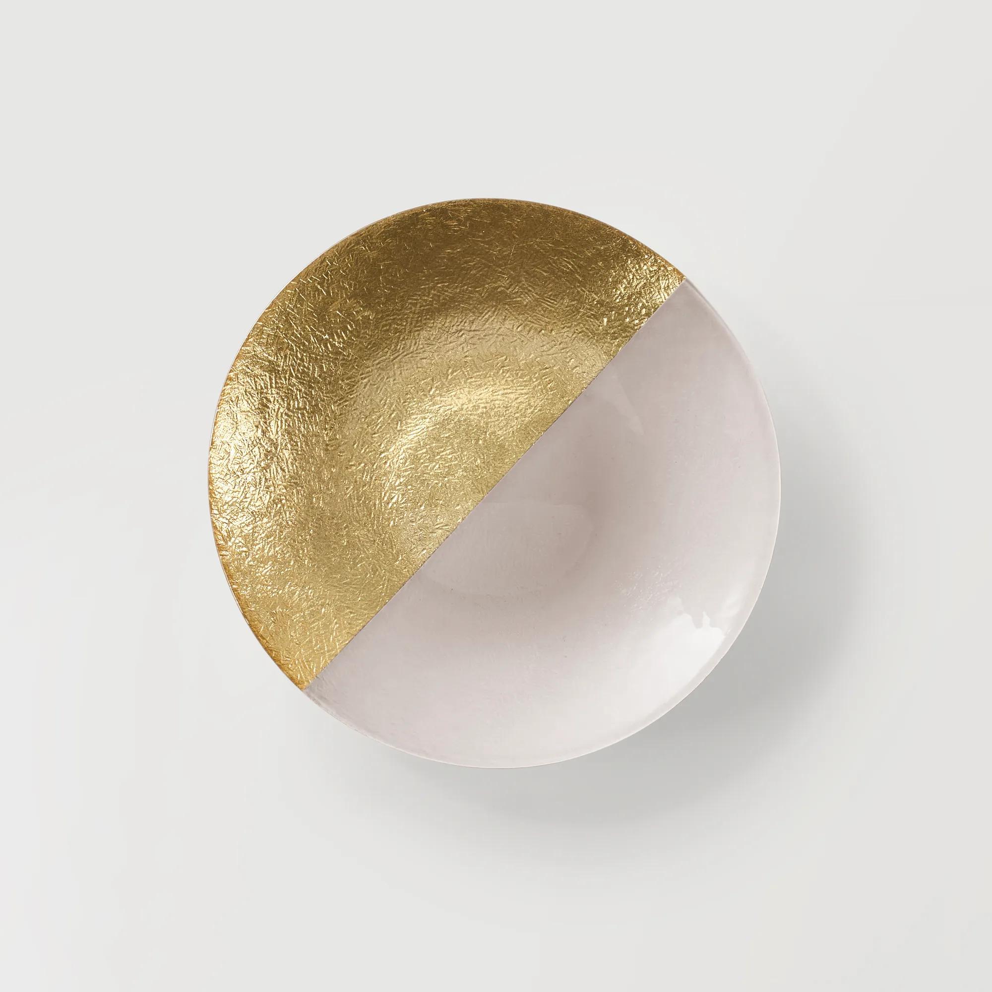 Gemini Dinnerware Sets - White and Gold