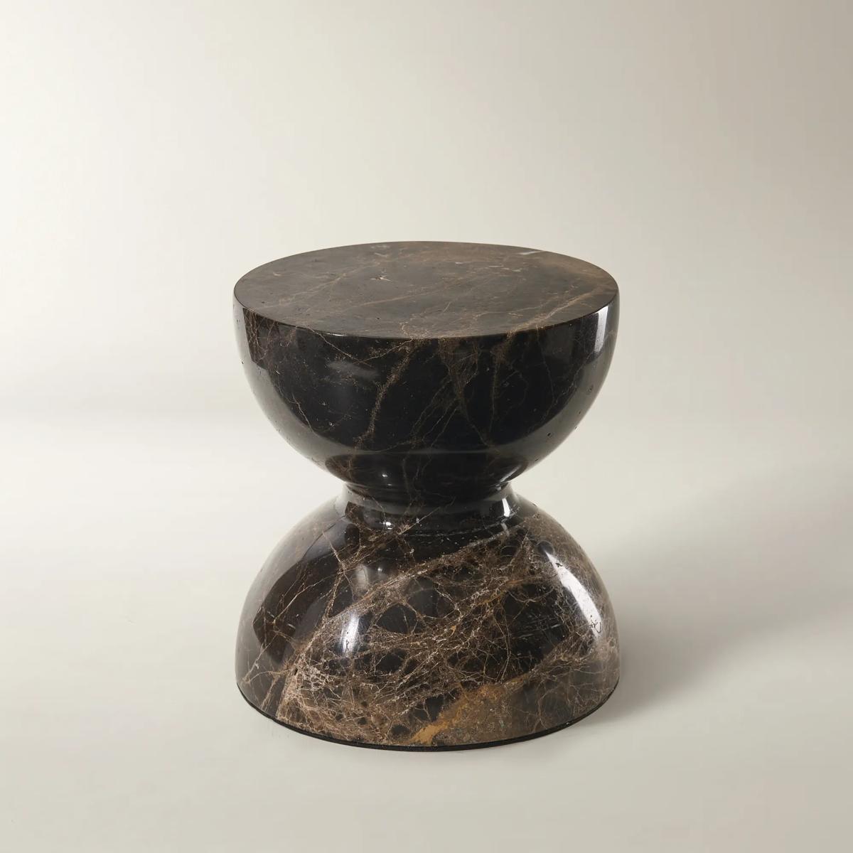 Hourglass Marble Object - Brown
