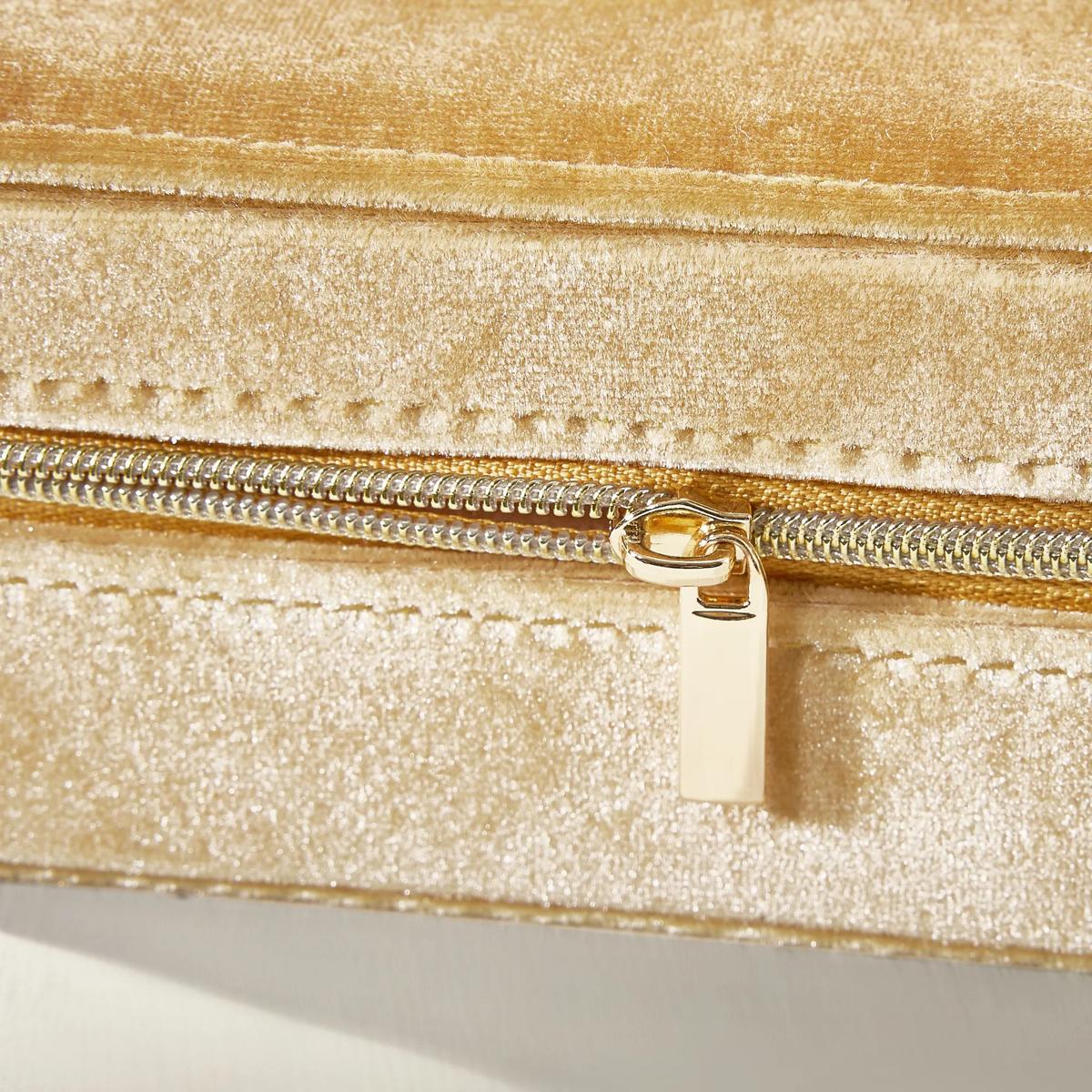 Velvet Jewelry Case - Golden