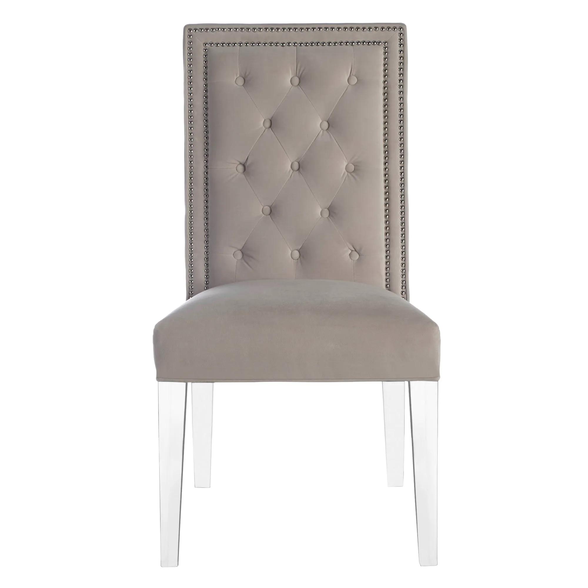 Maxwell Dining Chair With Nailheads - Acrylic