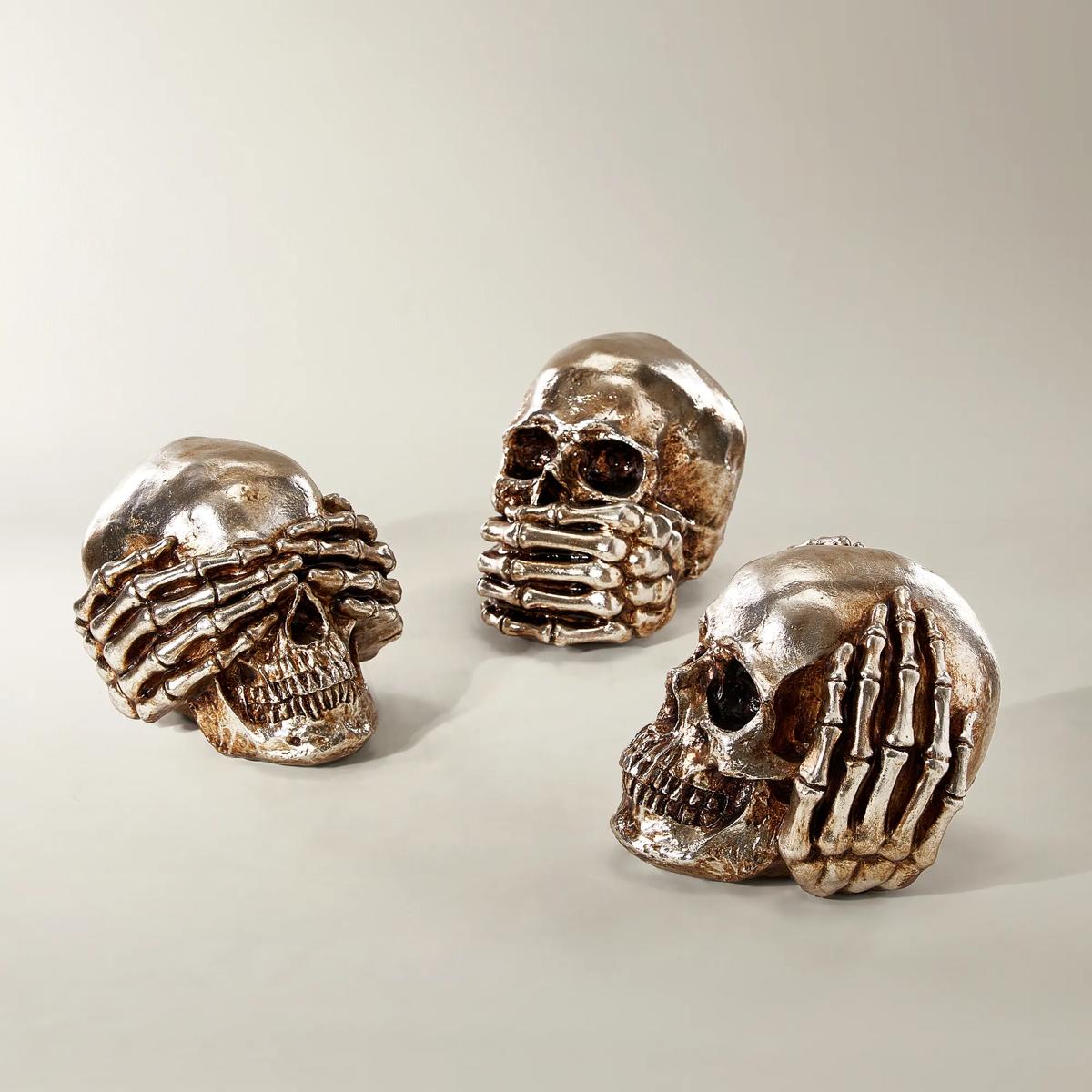 No Evil Skulls 7.25” - Set of 3