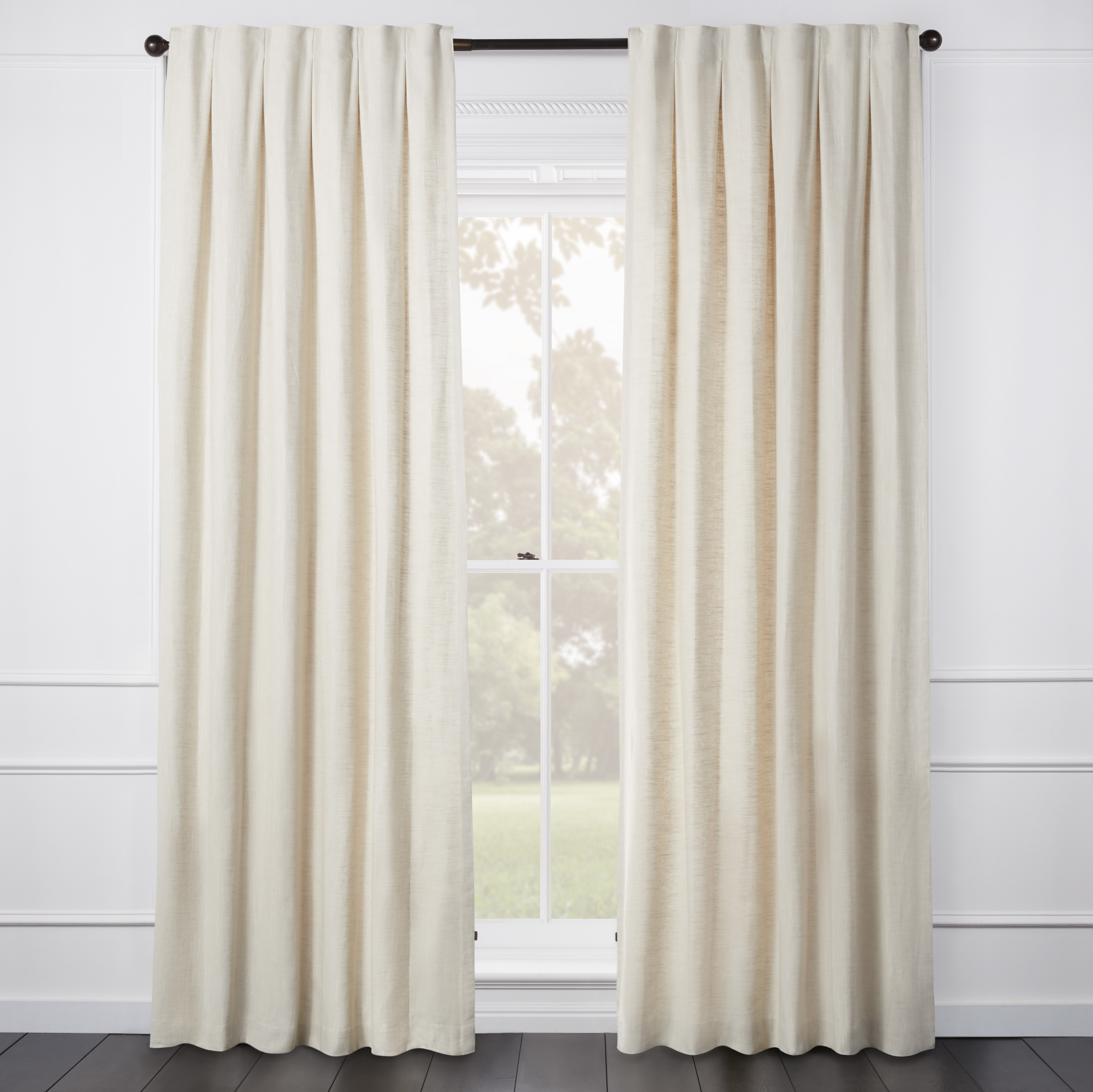 Audrey Linen Sand Curtain- Custom