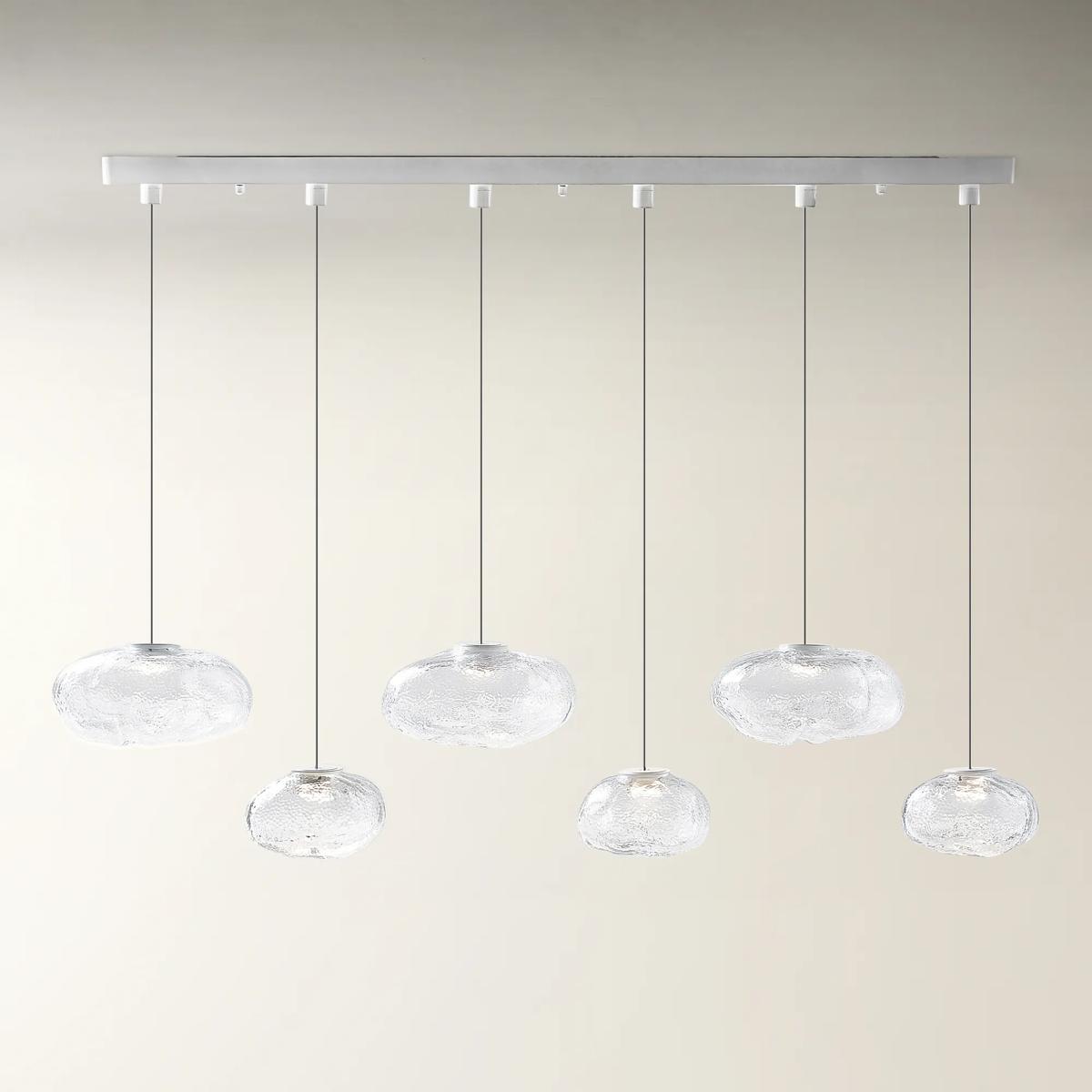 Nuvola Glass Globe Chandelier 47"