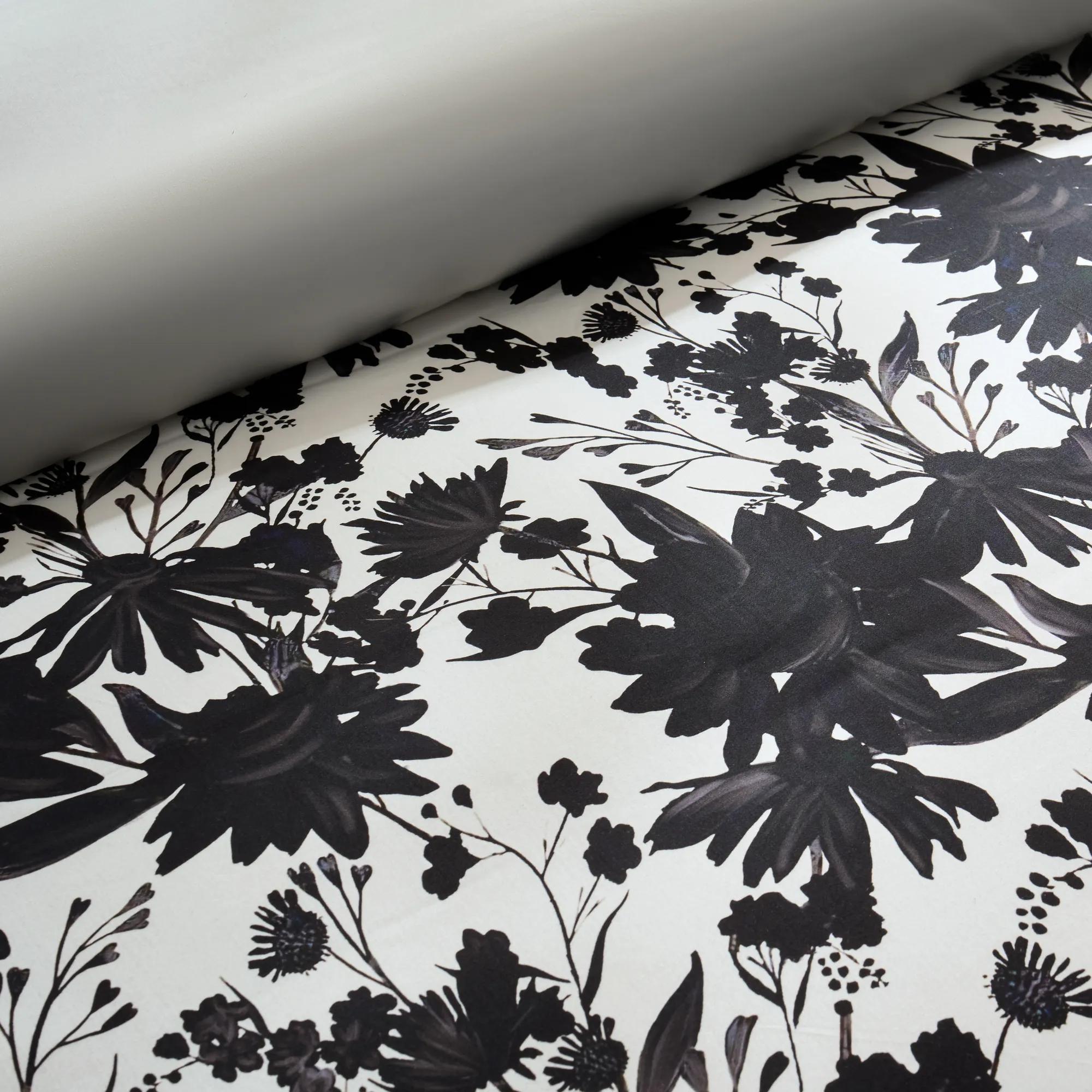 Flora Bedding Set - Black/White