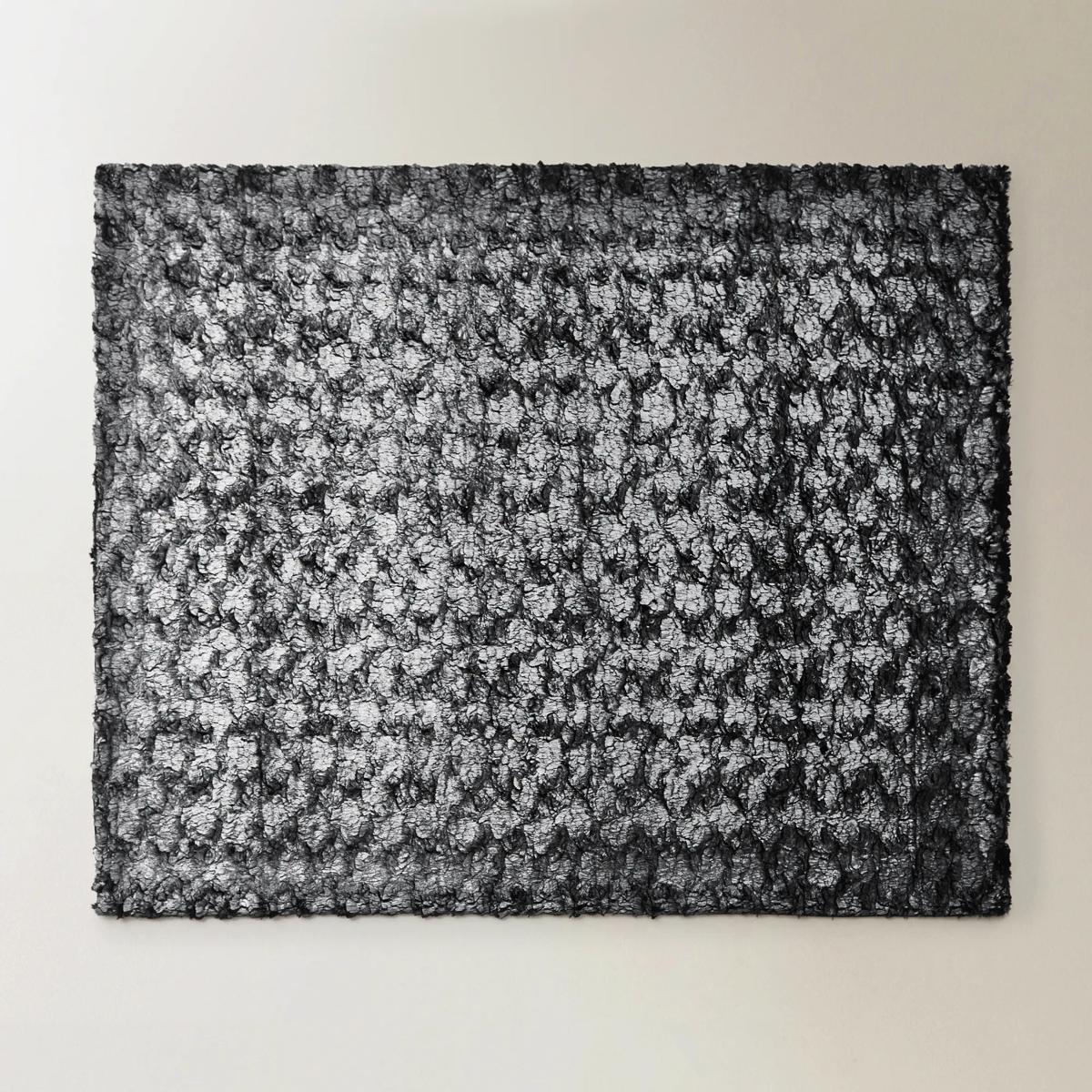 Celeste Metallic Faux Fur Throw 50" x 60" - Graphite