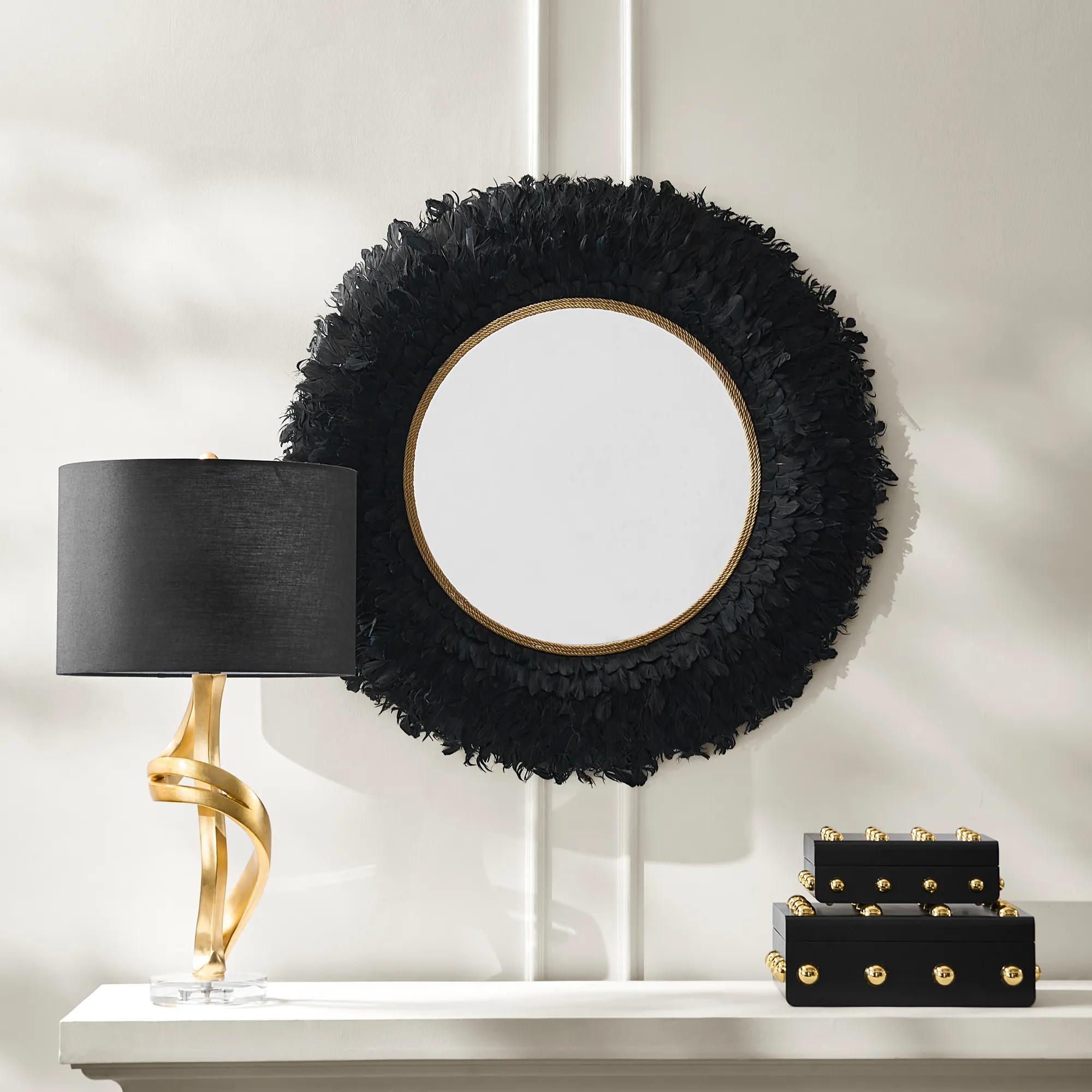 Nikki Chu - Midnight Feather Mirror