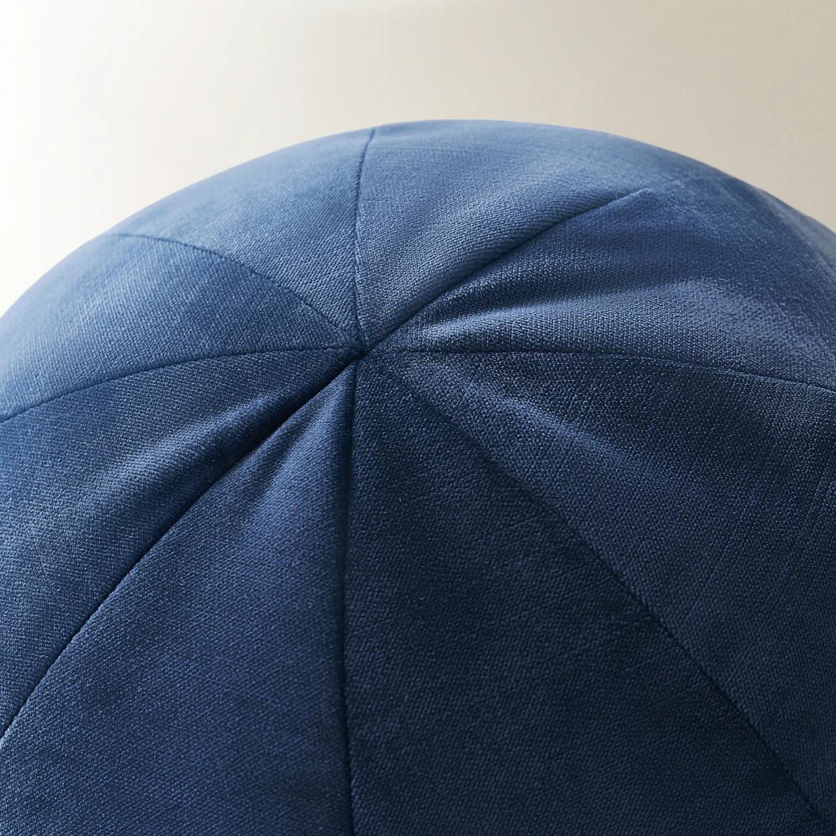 Veda Velvet Ball Pillow 12" - Blue