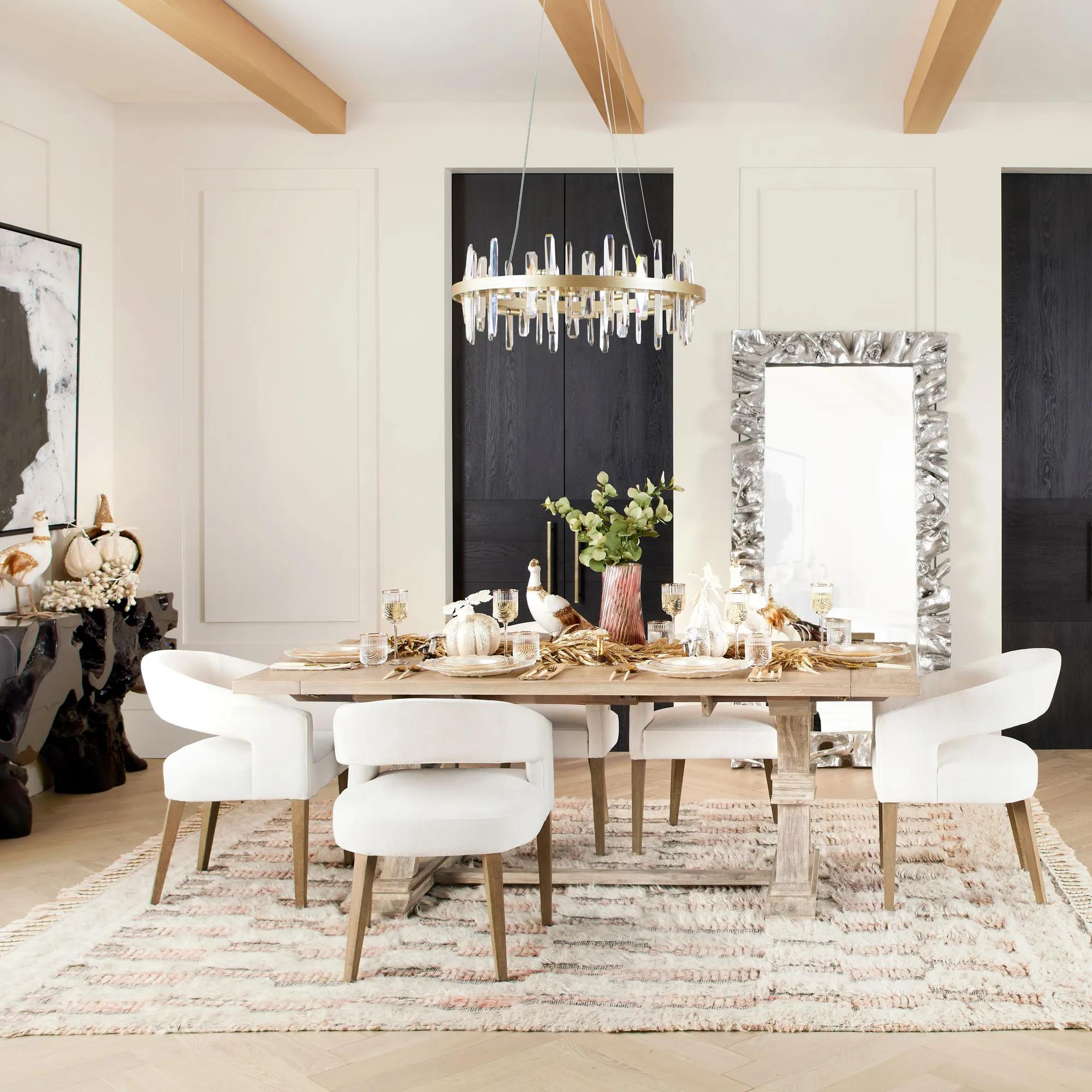 Archer Natural Grey Extending Dining Table