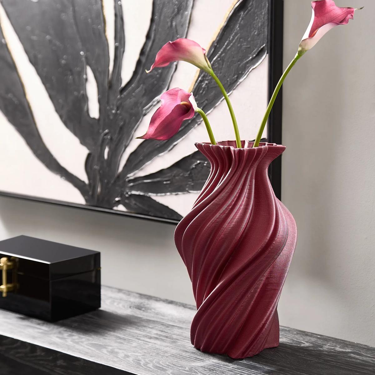 Flame Vase - Red