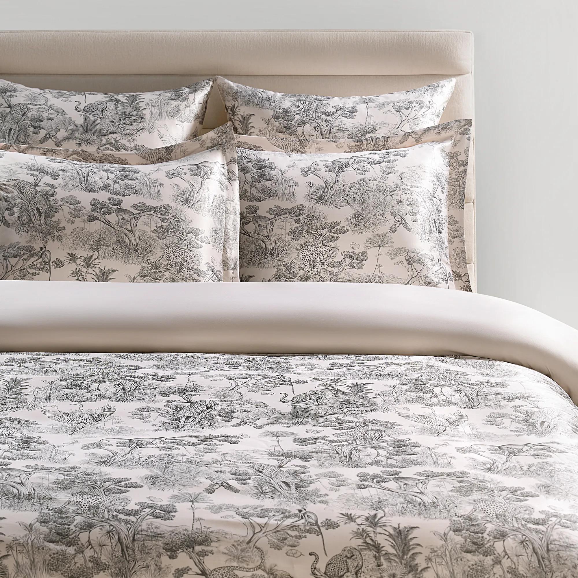 Jungle Toile Bedding Set - Pale Pink