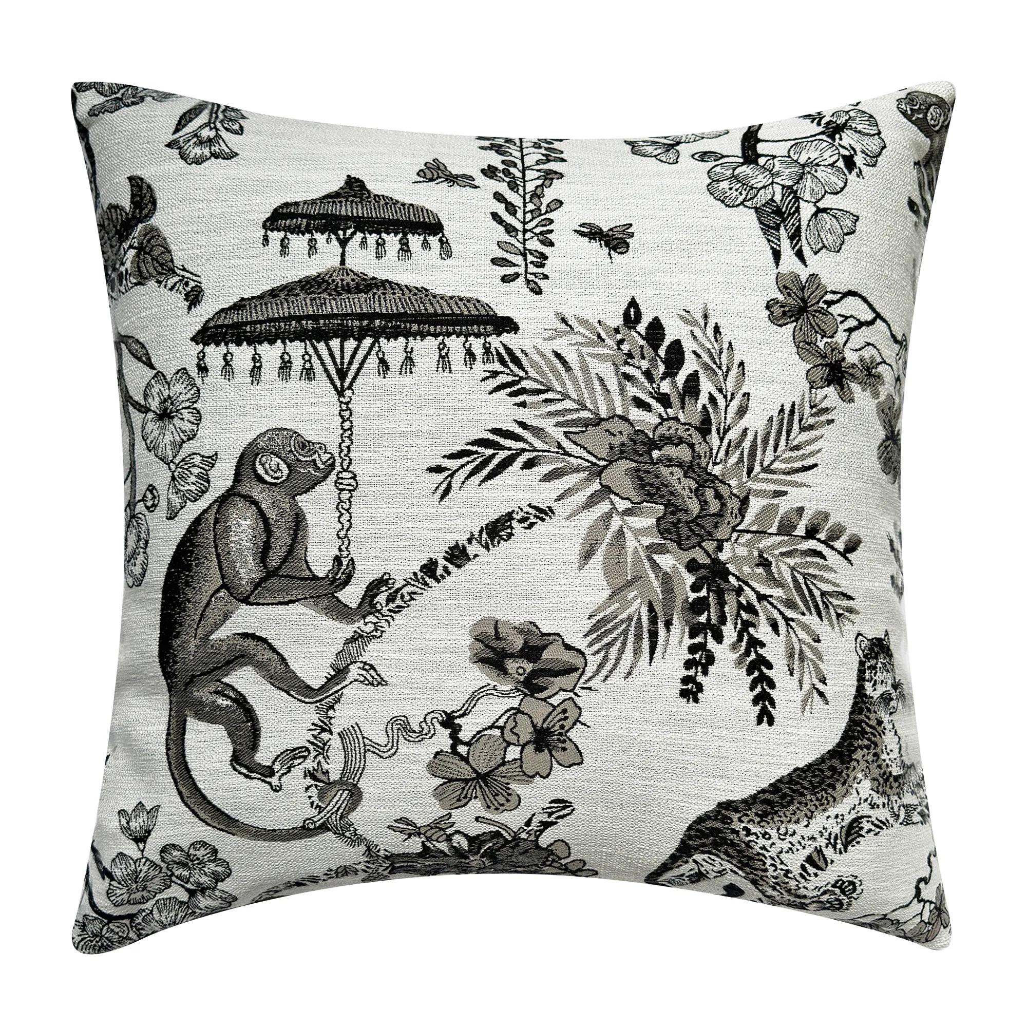 Monkey Pillow 20" - Black