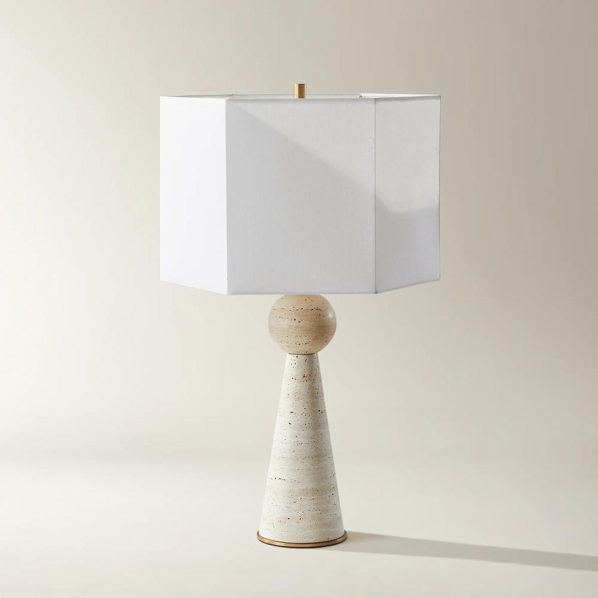 Alviso Travertine Table Lamp
