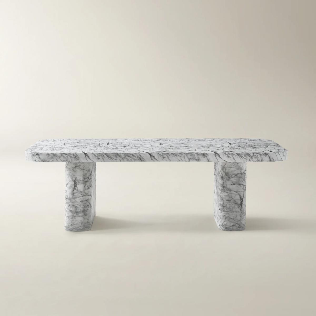 家具 Google  Silex Faux Marble Dining Table (94.5