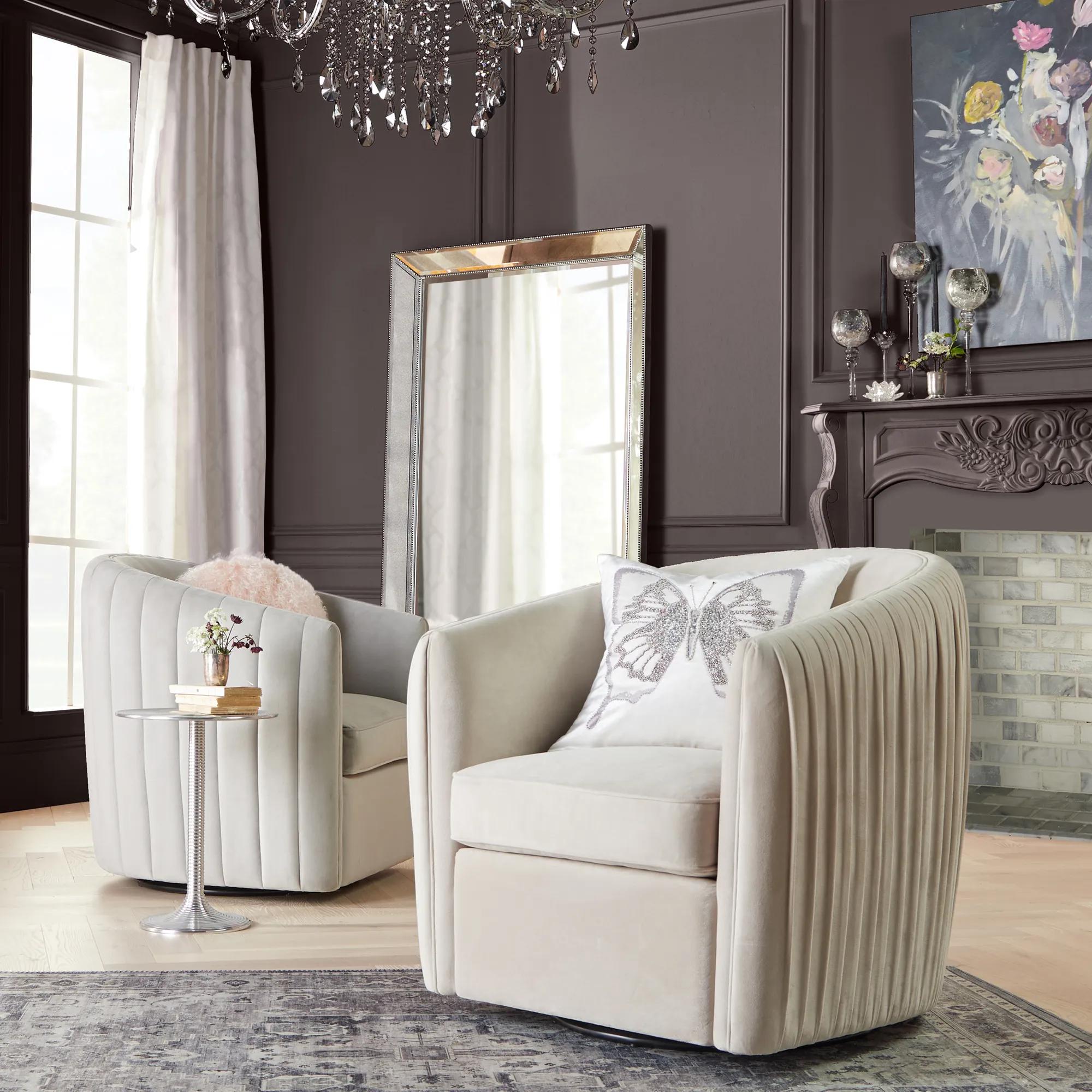 Aria Channeled Swivel Chair