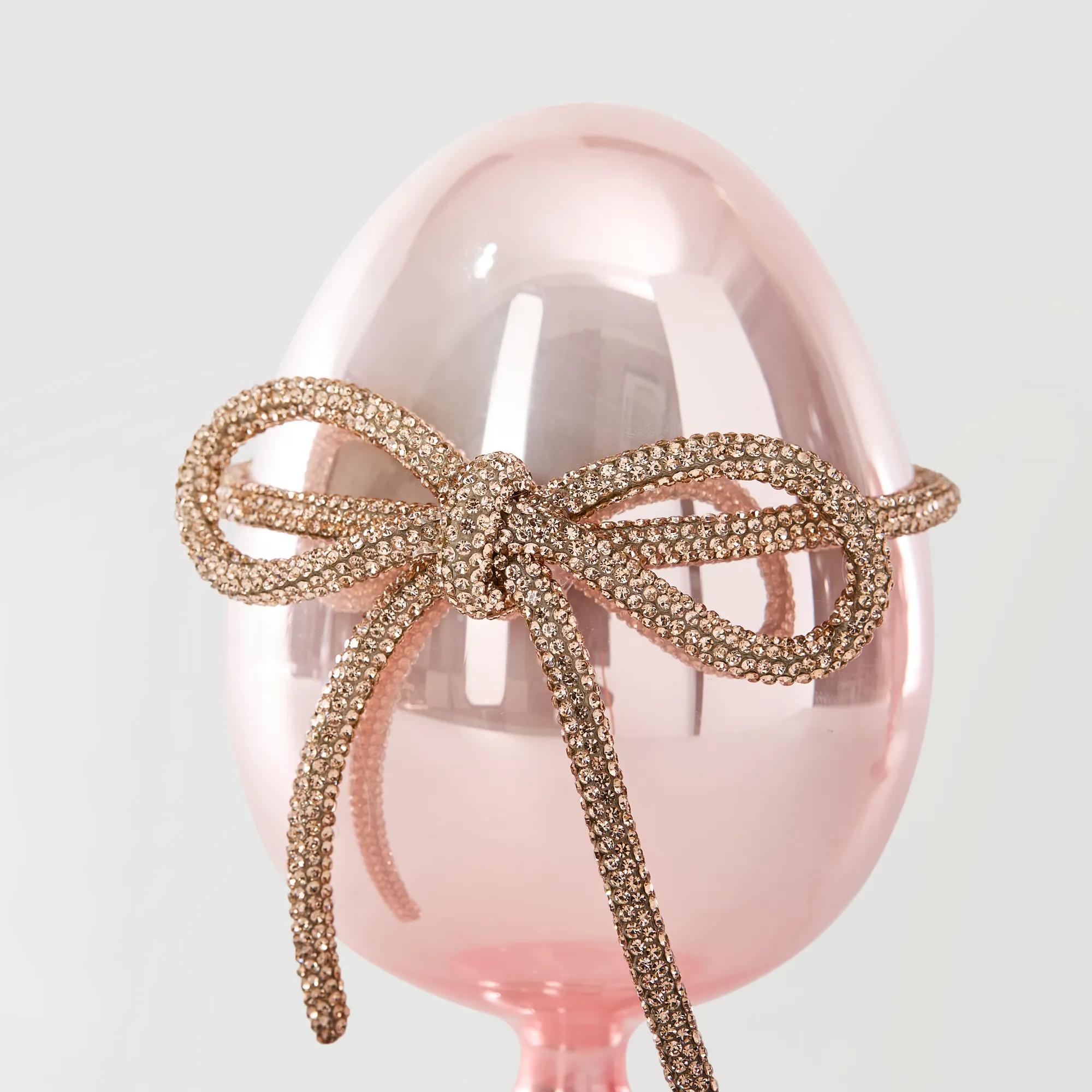 Glass Egg Set of 2 - Pink