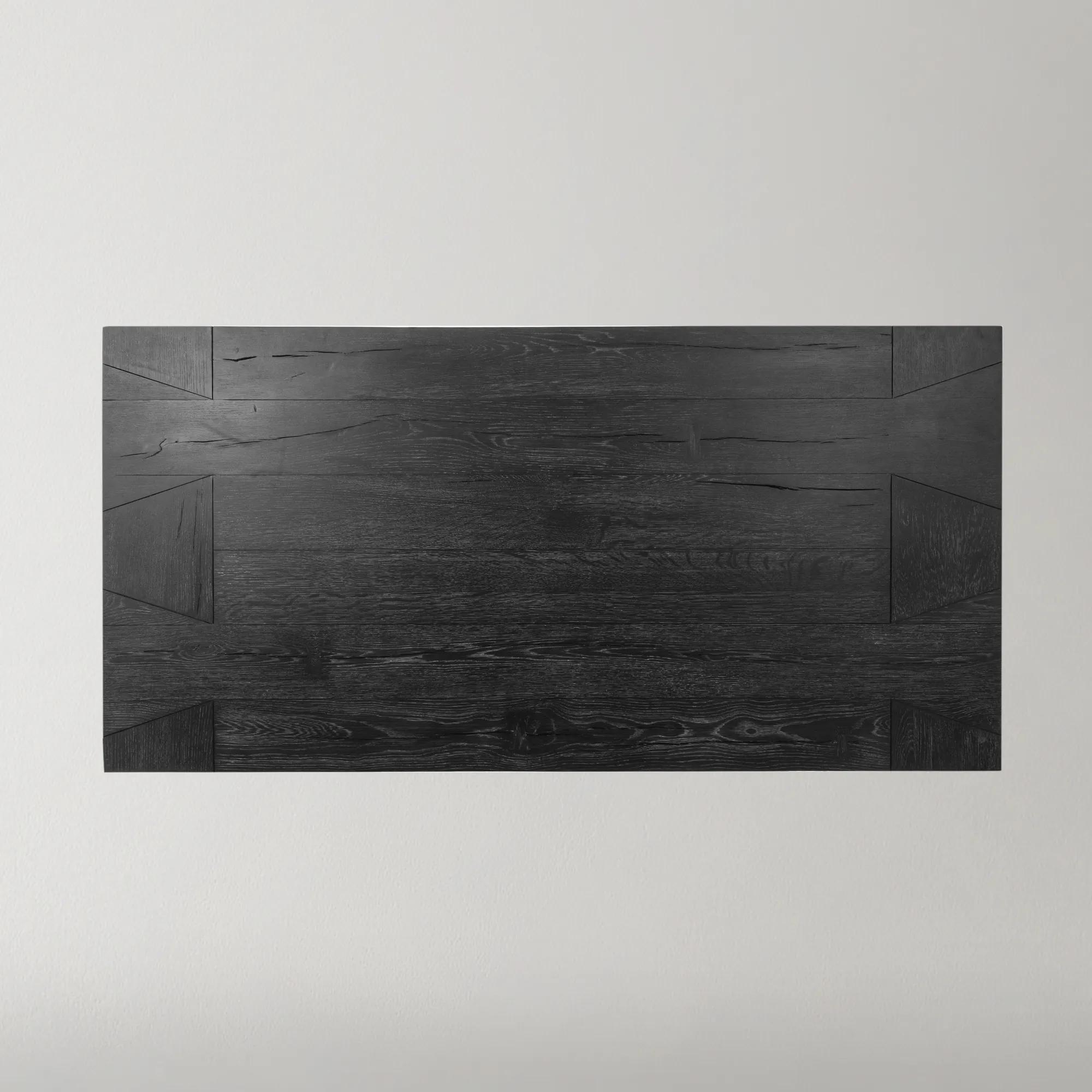 Bristol Reclaimed Oak 60" Coffee Table - Black