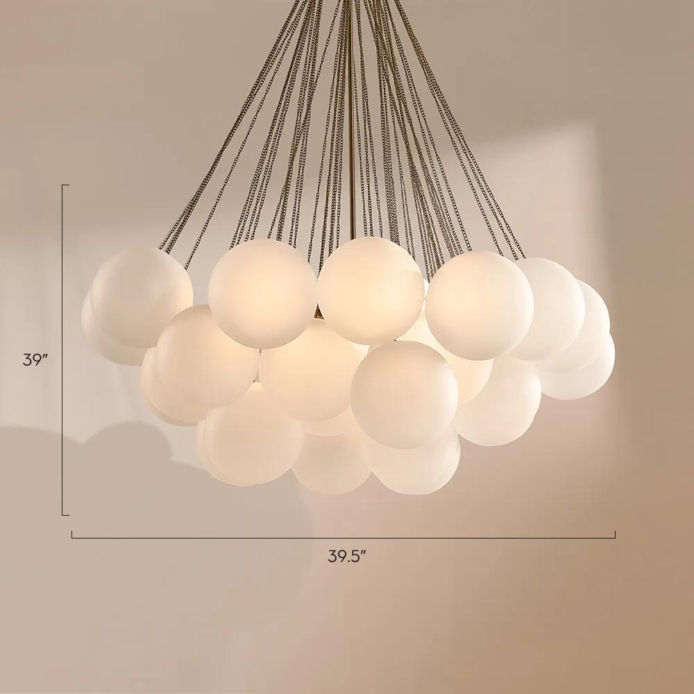 Sanela Frosted Glass Globe Chandelier