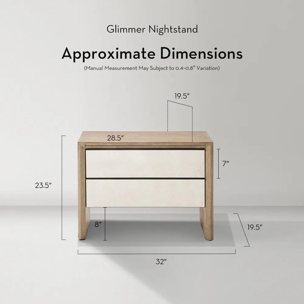 Glimmer Mirrored Nightstand