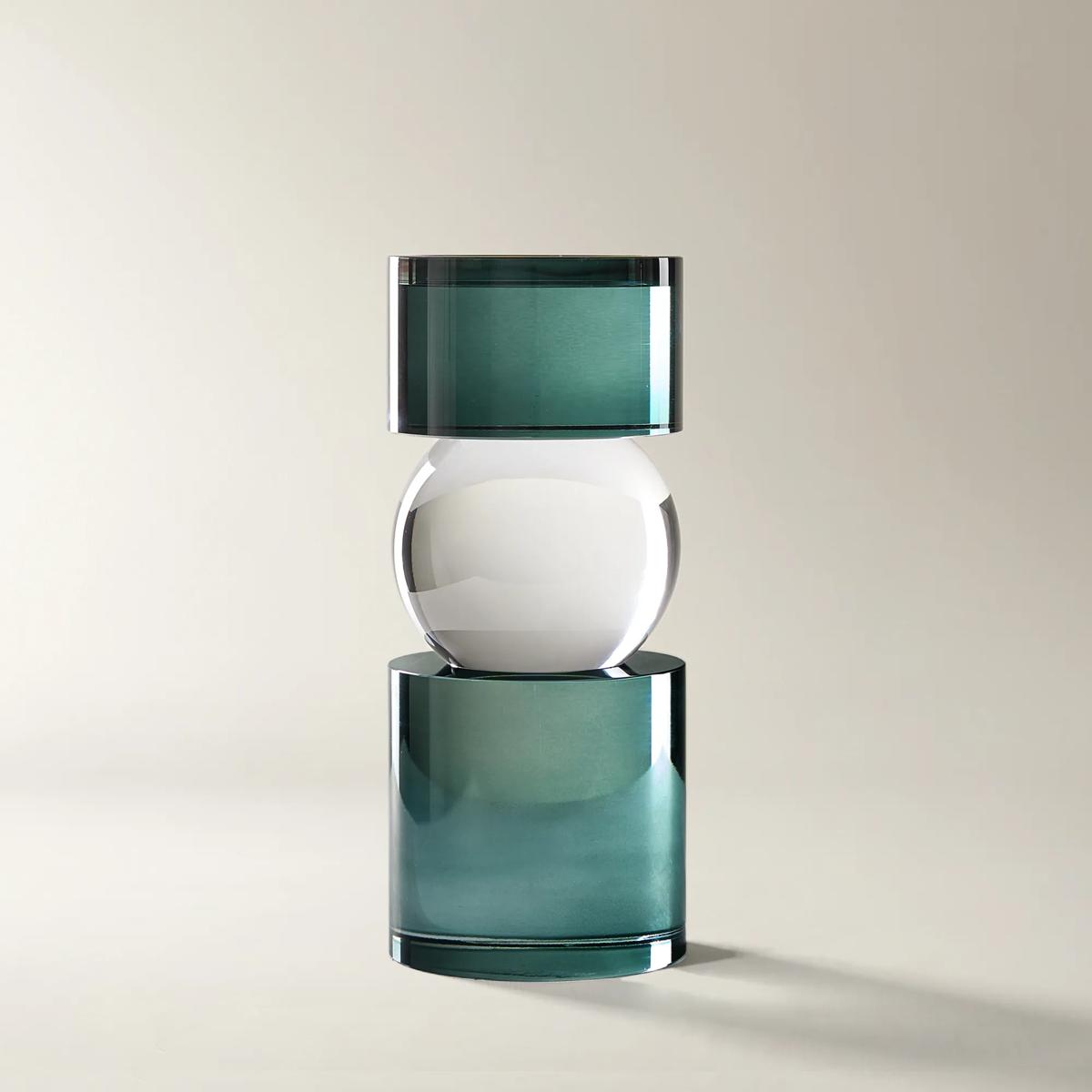 Leroy Crystal Pillar Holder