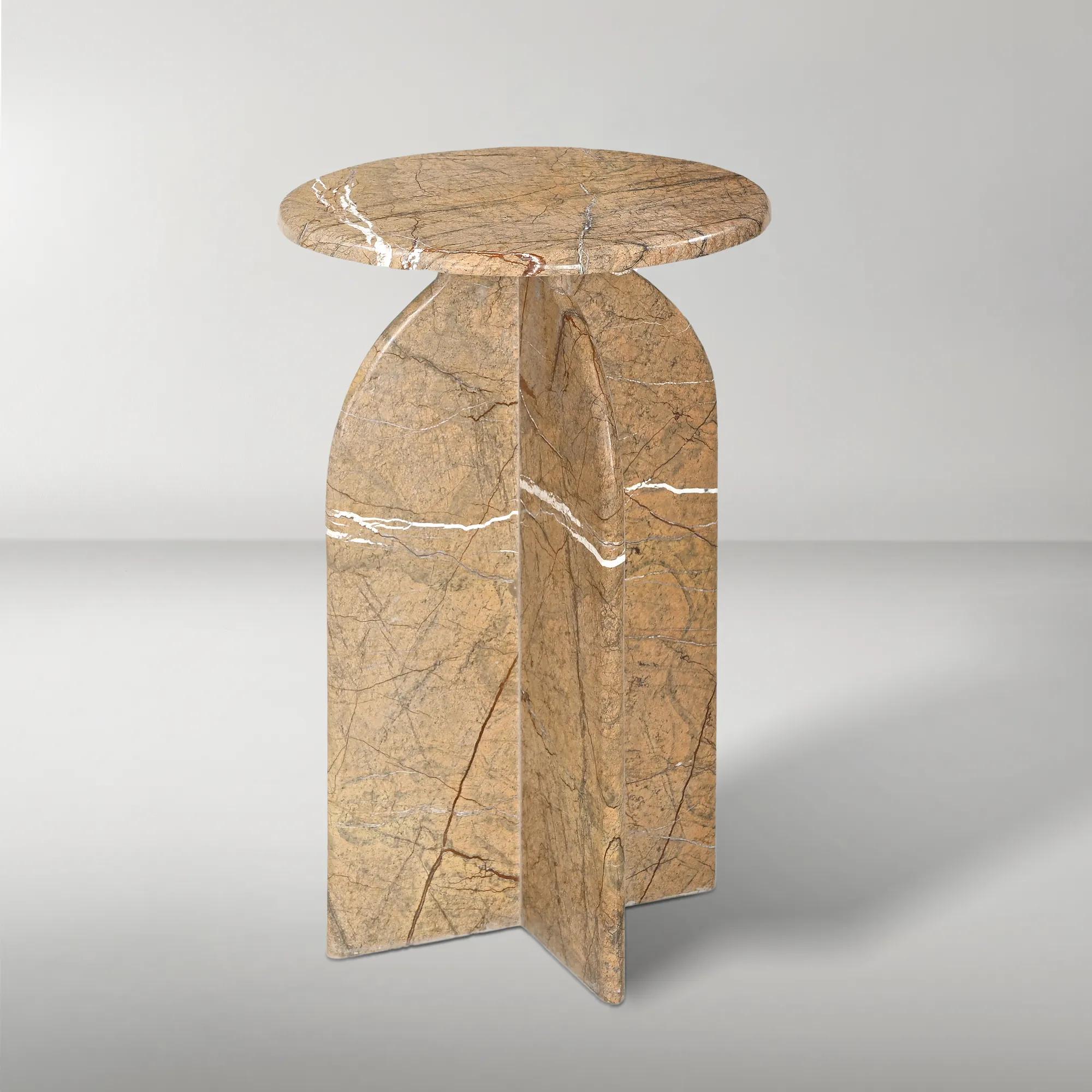 Abbey Amber Accent Table - Brown