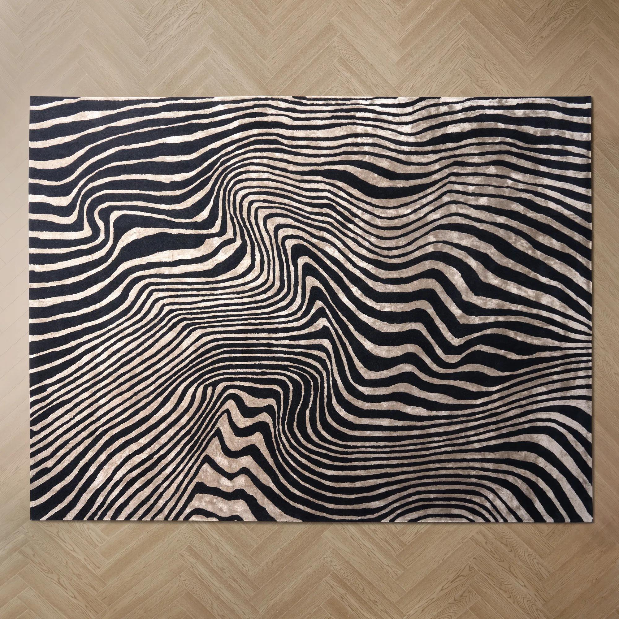 Abstract Zebra Rug