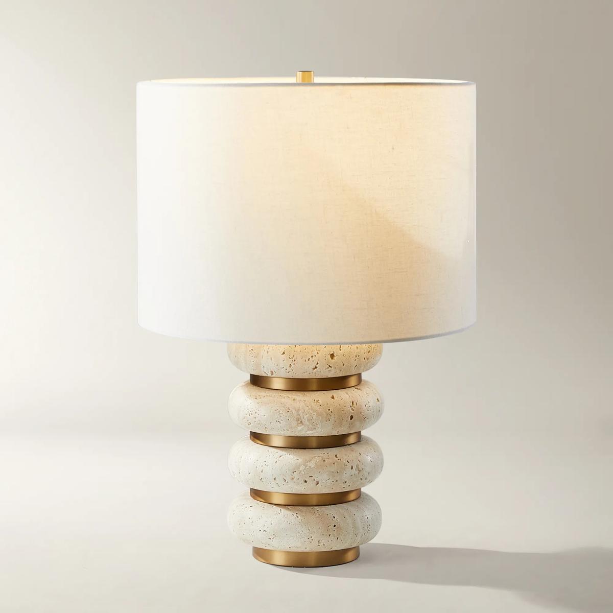 Sloane Travertine Table Lamp