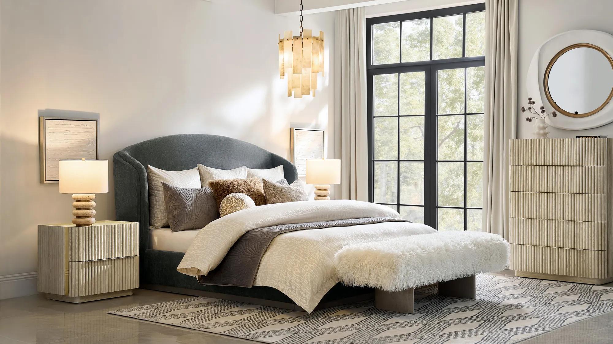 Micah Faux Mongolian Pillow 22" - Mocha