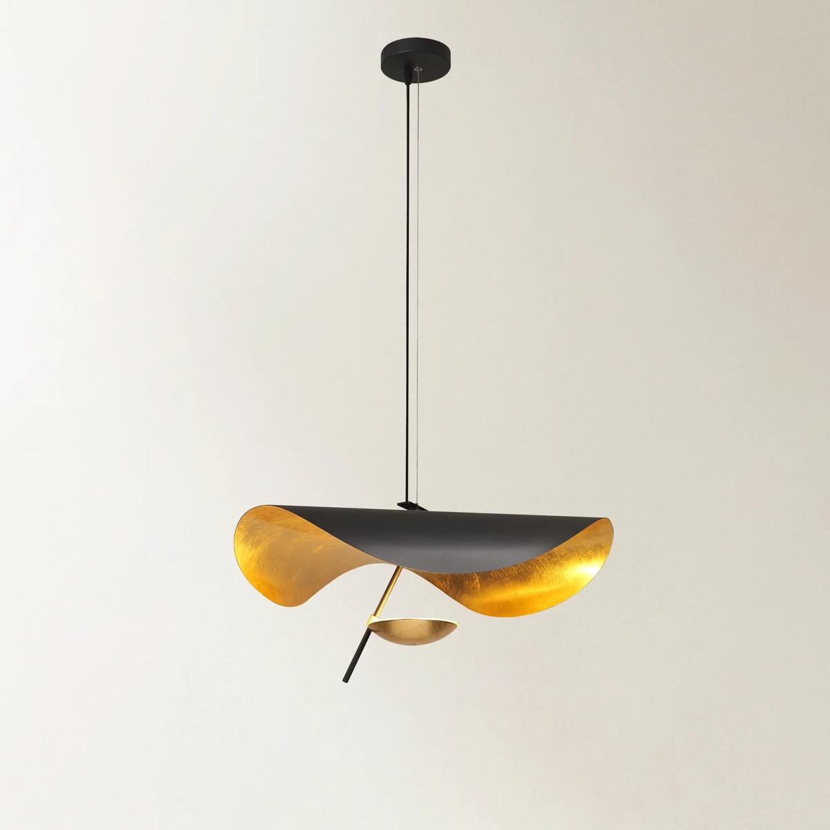 Doyer Gold Leaf Chandelier 23.5"