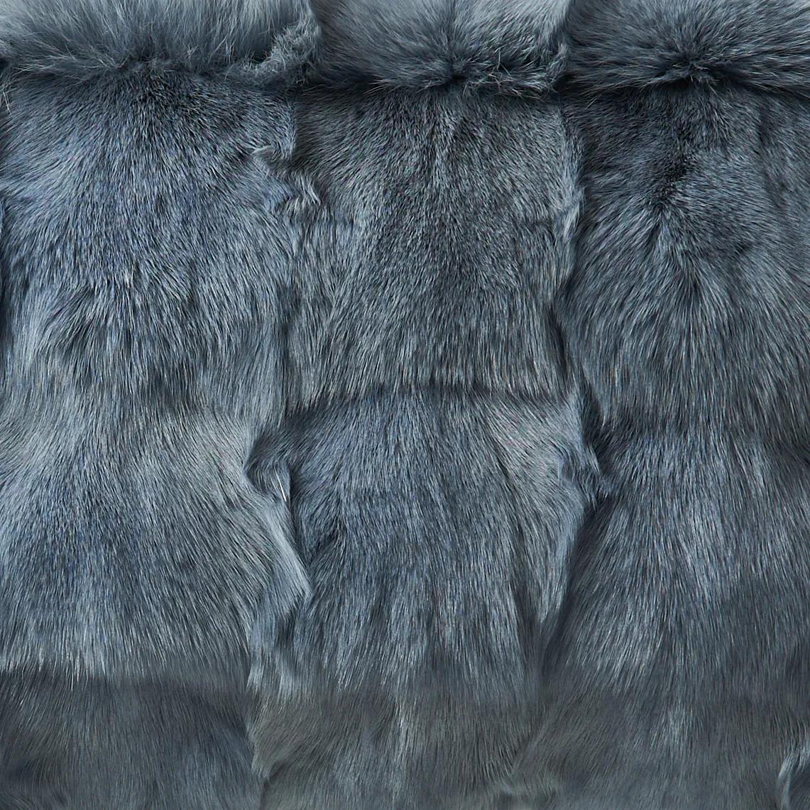 Fur Lumbar 14" x 20" - Blue