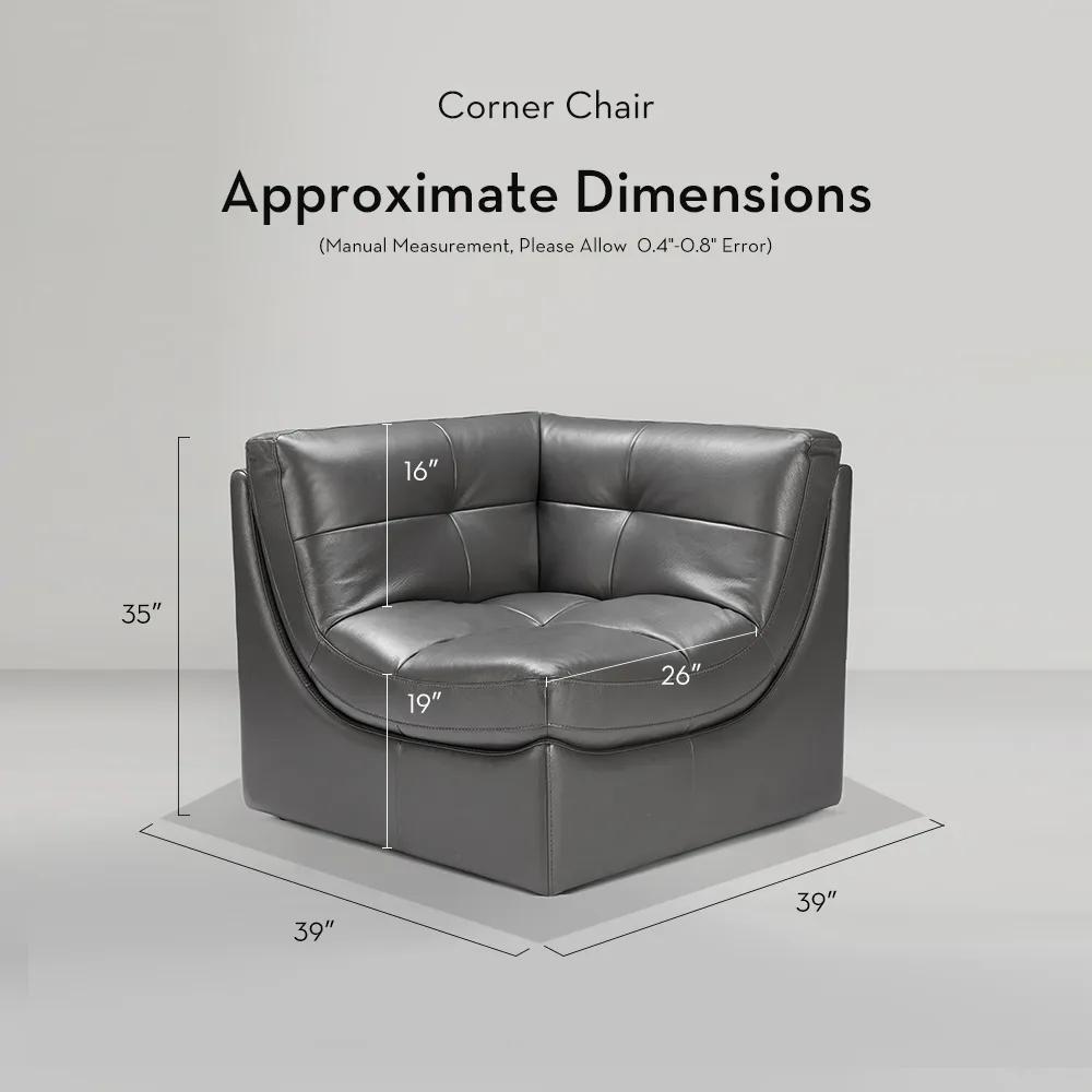 Convo Leather Sectional - Build Your Own