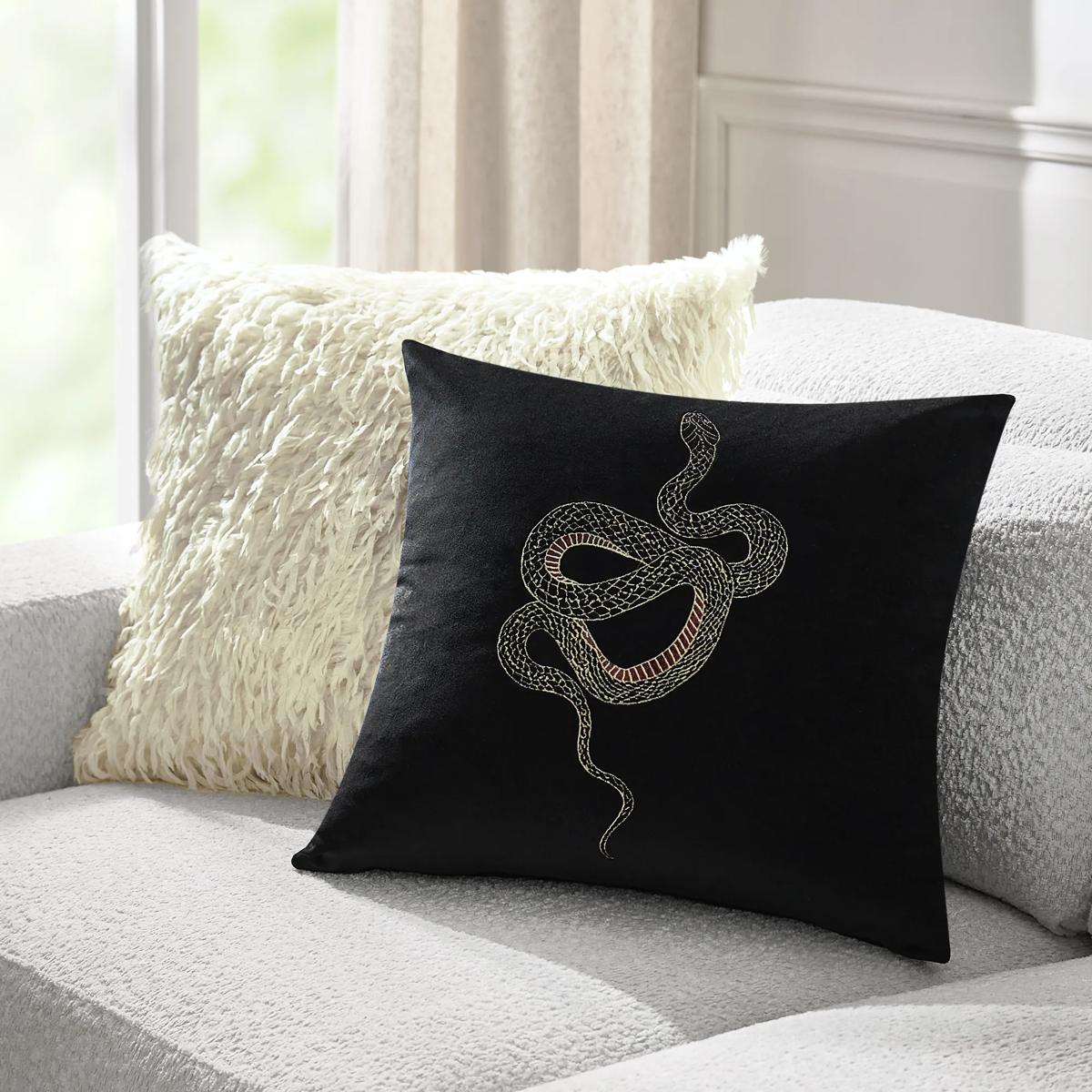 Pluma Faux Feather Pillow 22" - White