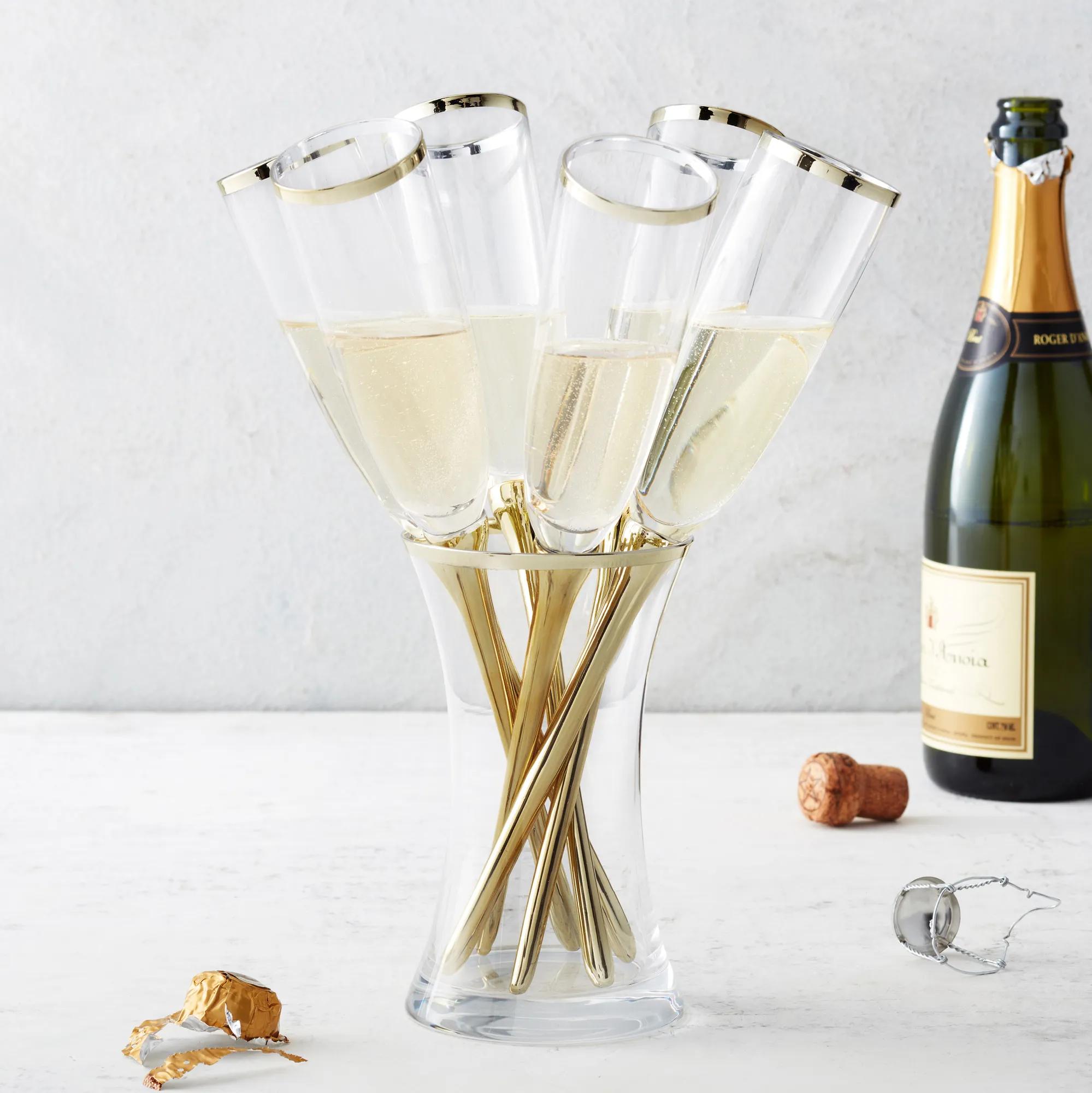 Salud Toasting Flutes - Set of 6
