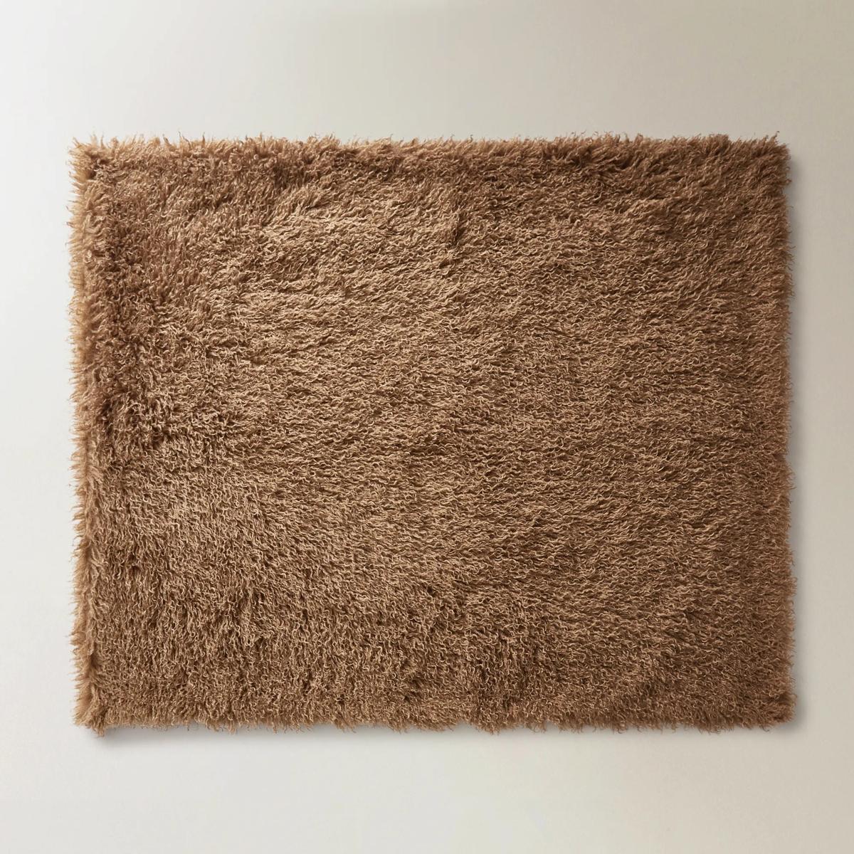 Micah Faux Mongolian Throw 50" x 60" - Mocha