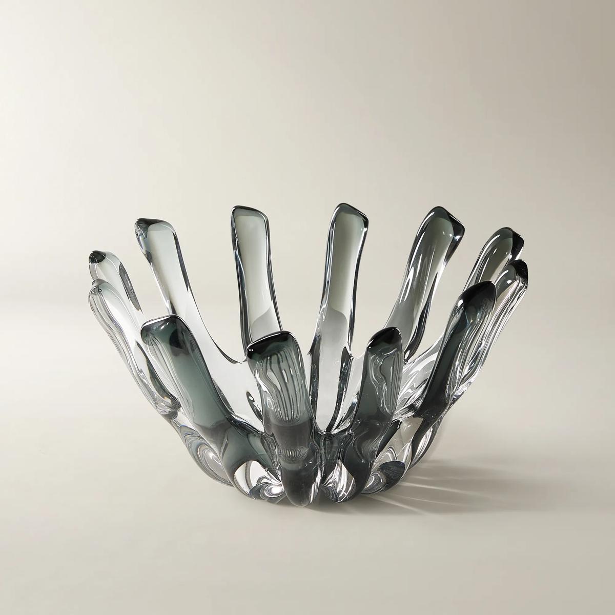 Bossa Glass Bowl - Smoke