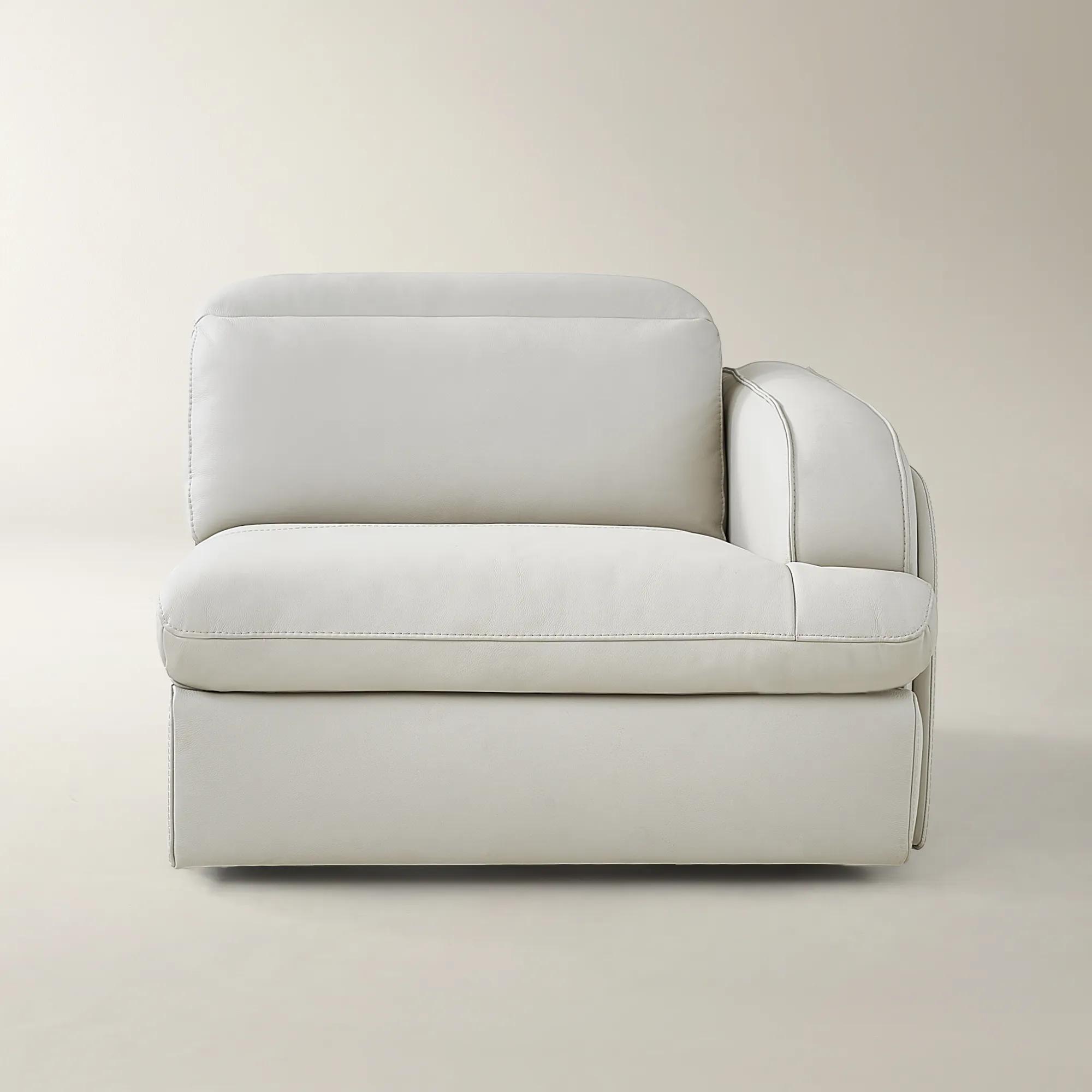Terra Frost Leather Right-Arm Chair With Power Headrest | Z Gallerie