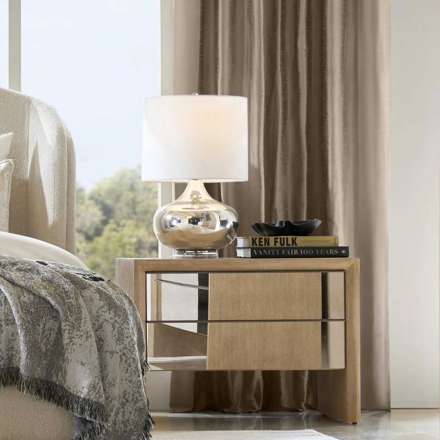 Glimmer Mirrored Nightstand