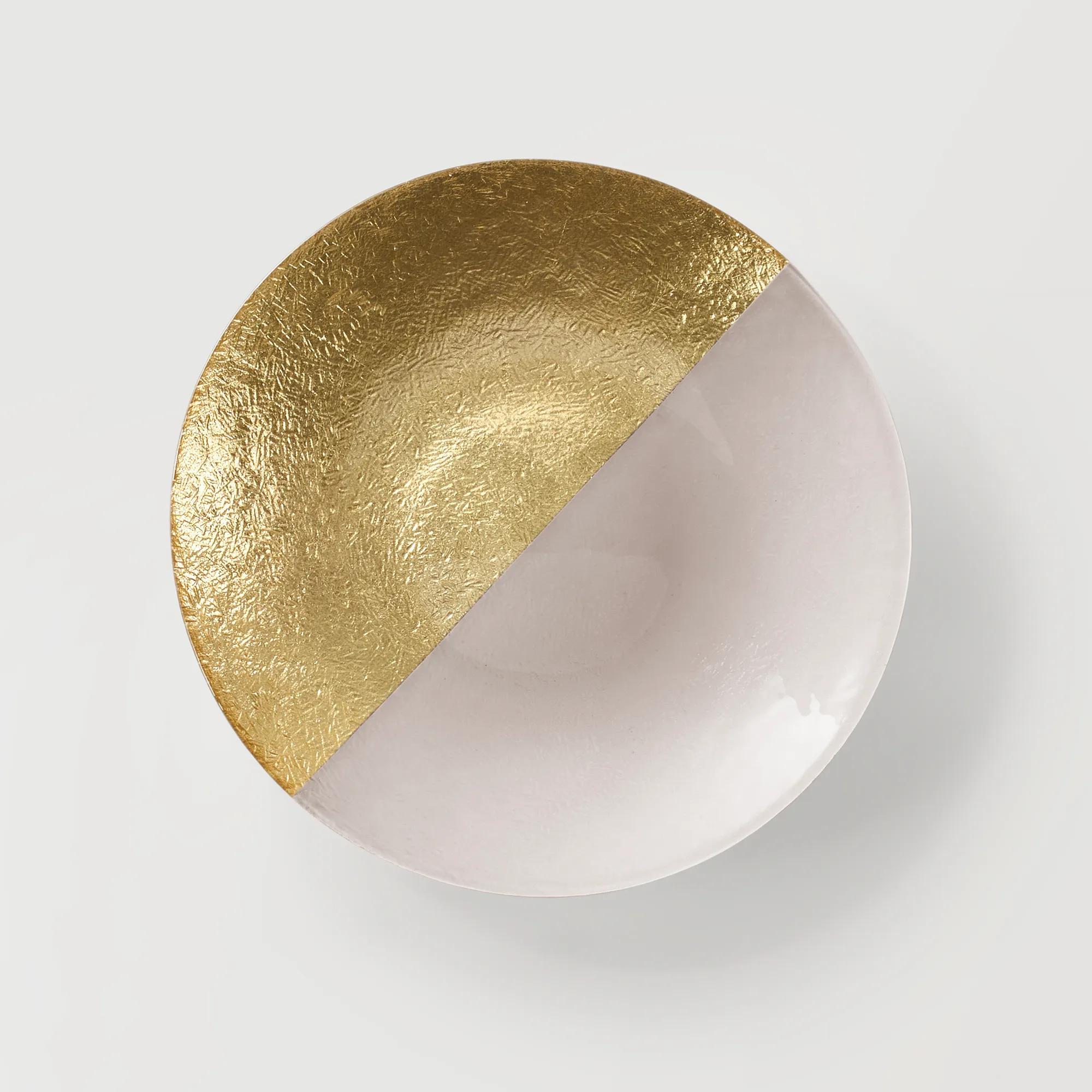 Gemini Dinnerware Sets - White and Gold