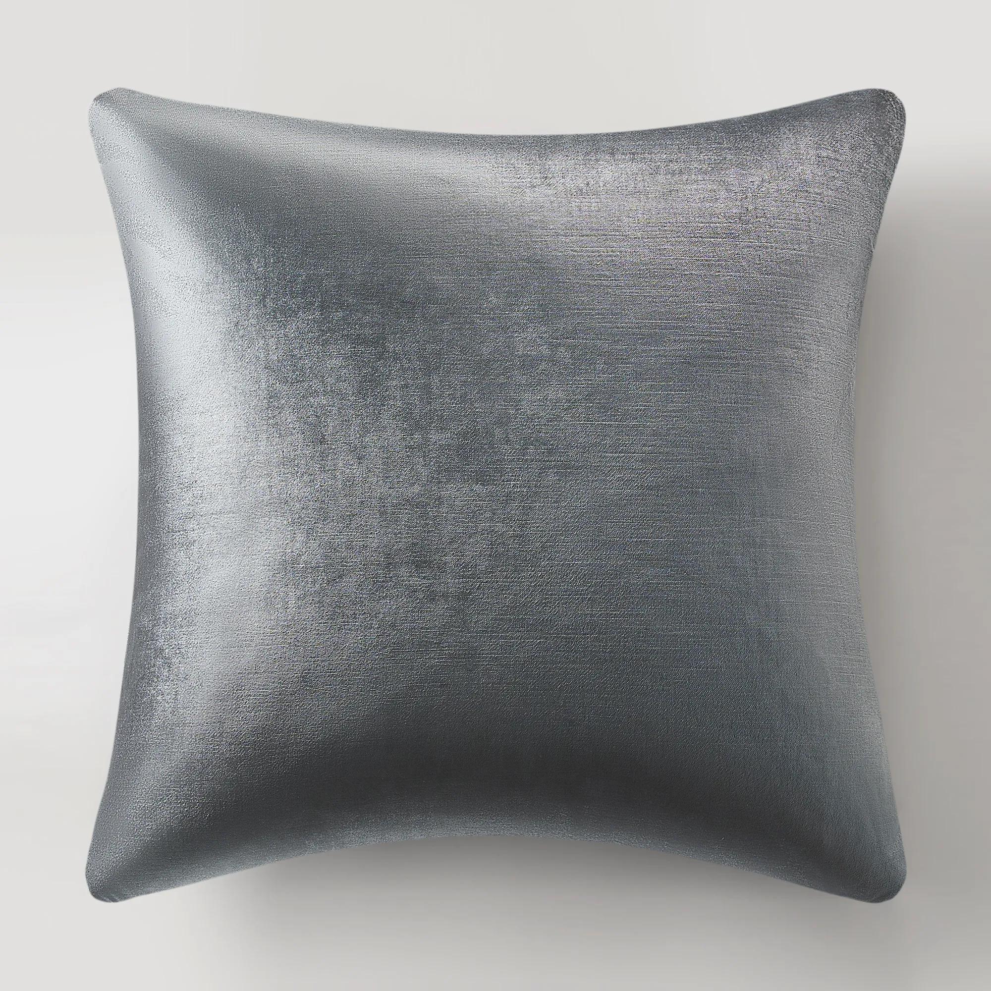 Glisten Velvet Pillow 22" - Charcoal