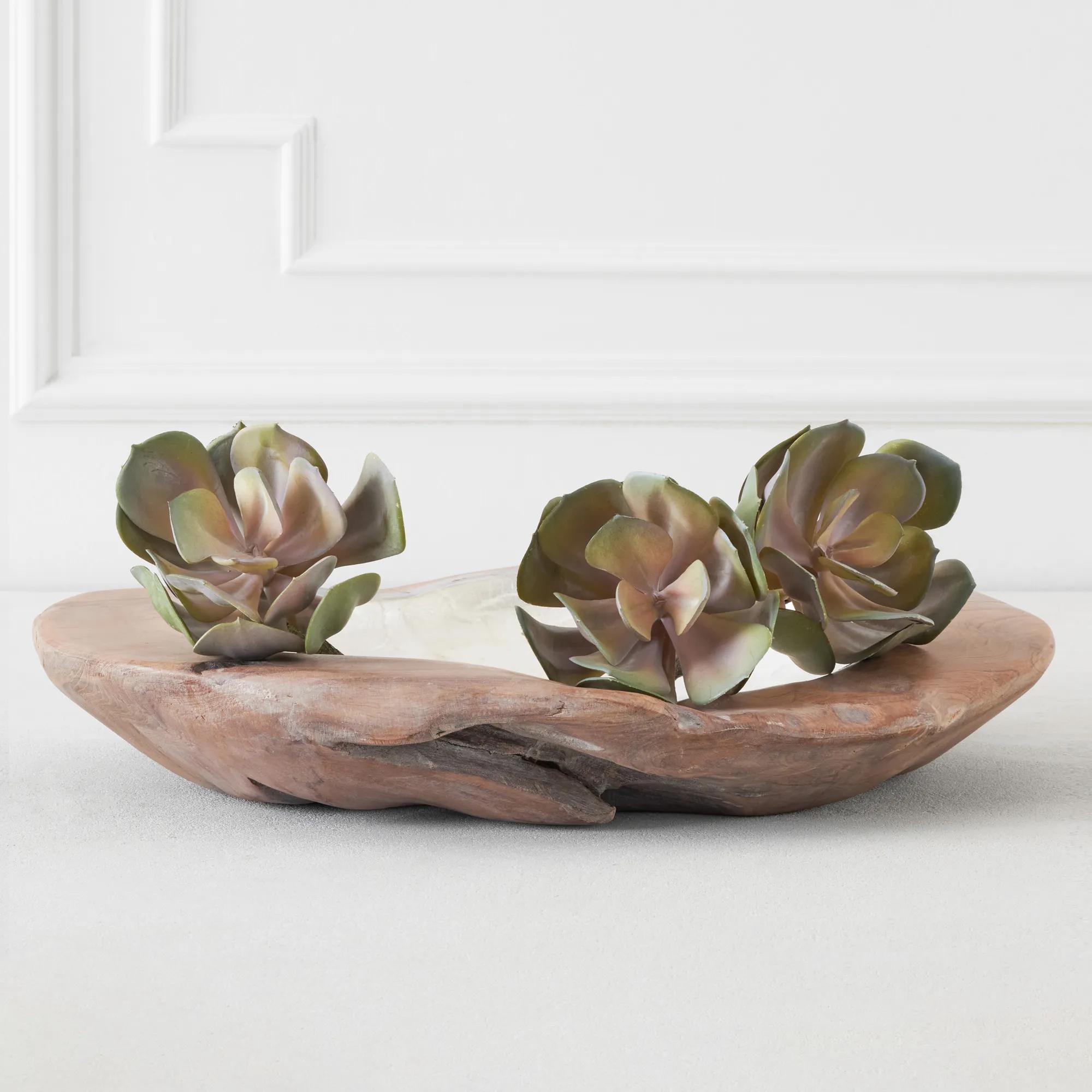 Faux Echeveria Succulent Pick - Set of 3