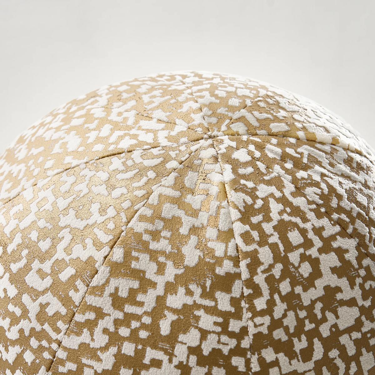 Nouvel Ball Pillow 12" - Ivory/Gold