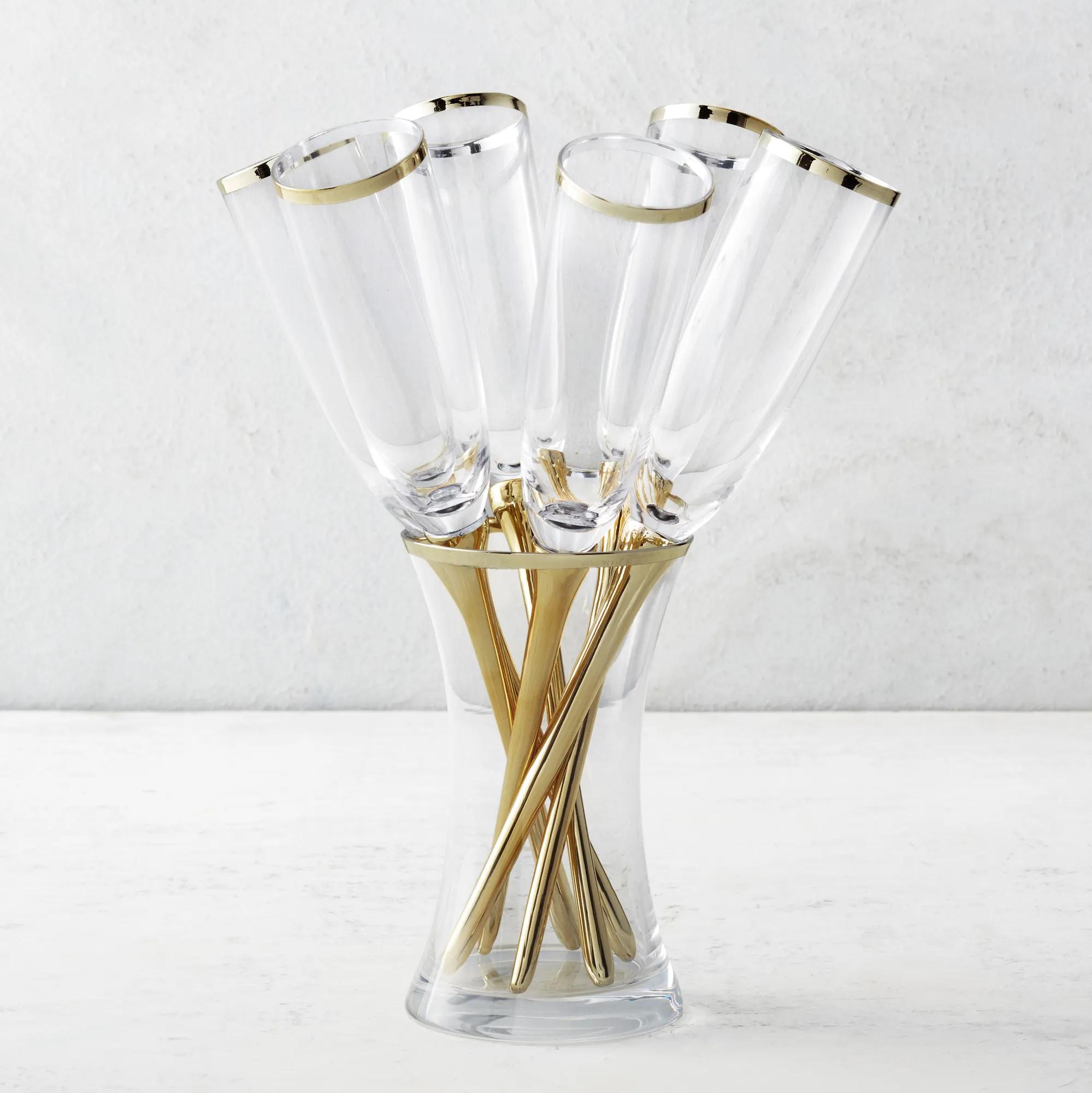 Salud Toasting Flutes - Set of 6