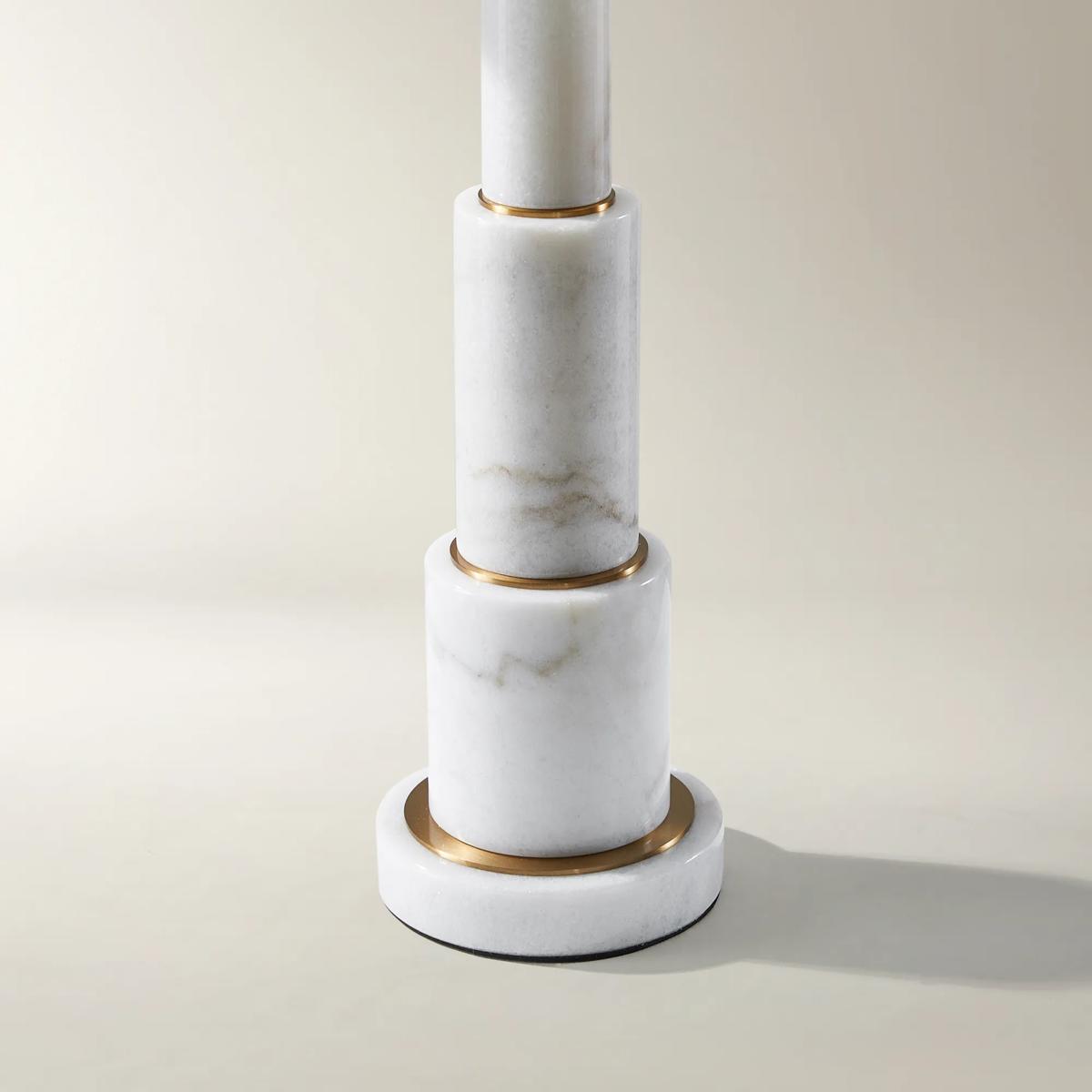 Adair Marble Table Lamp - White