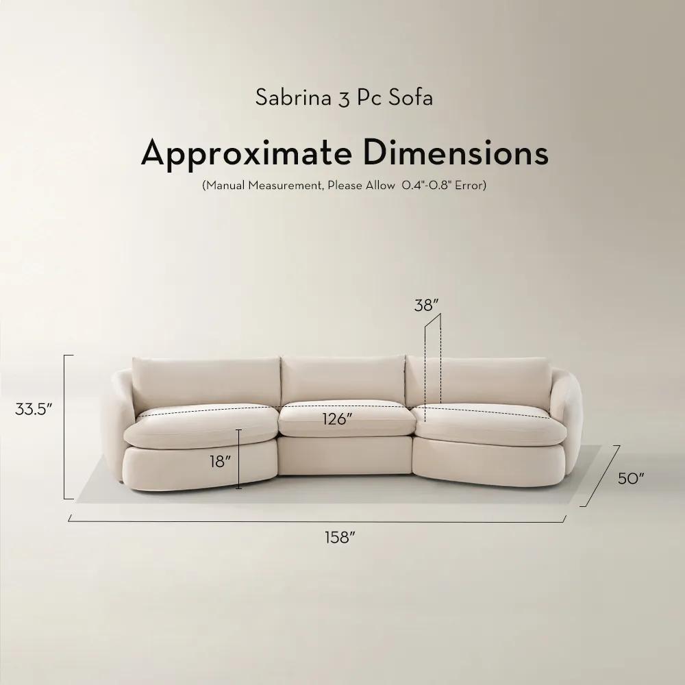 Sabrina Velvet Sofa (158