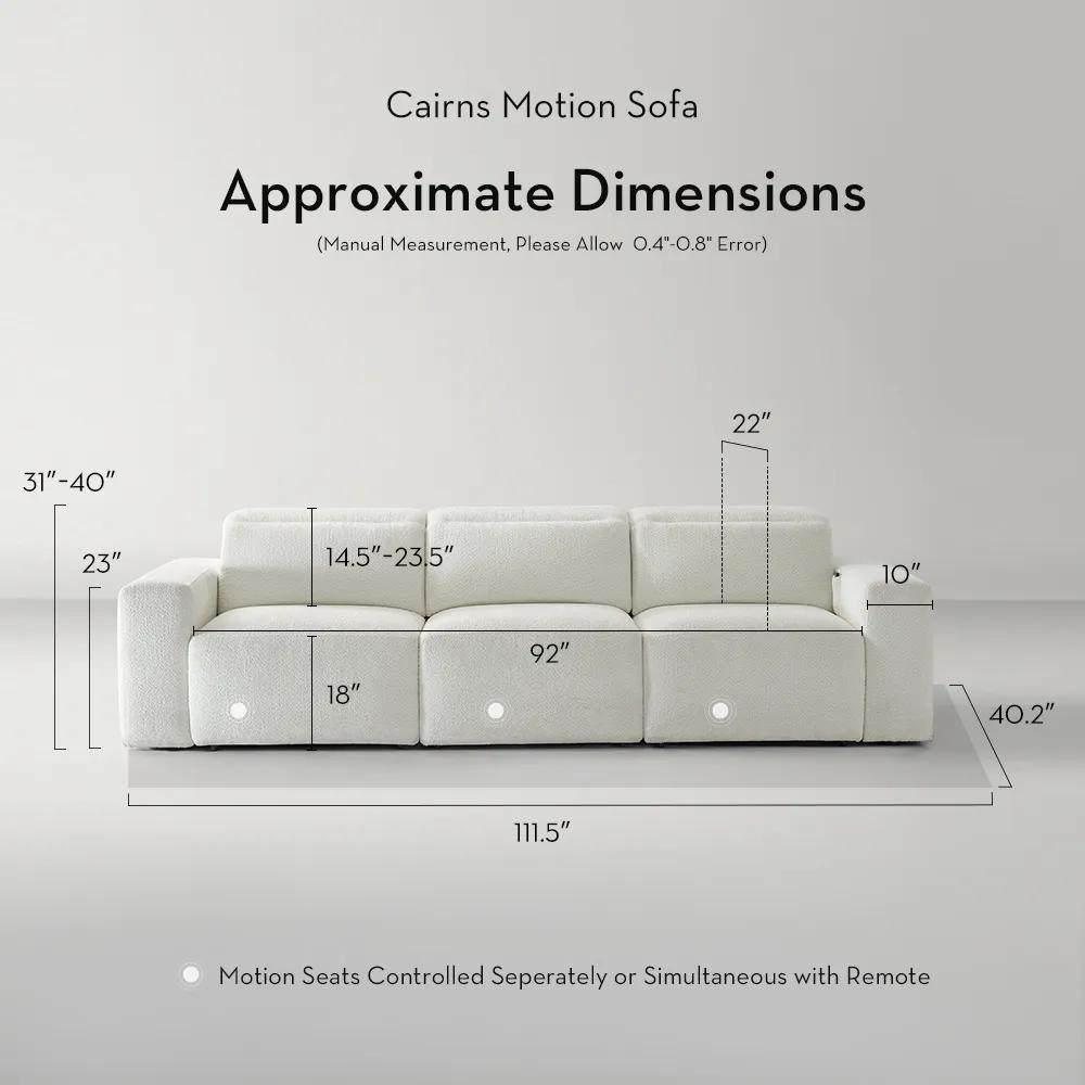 Cairns Motion Sectional - White