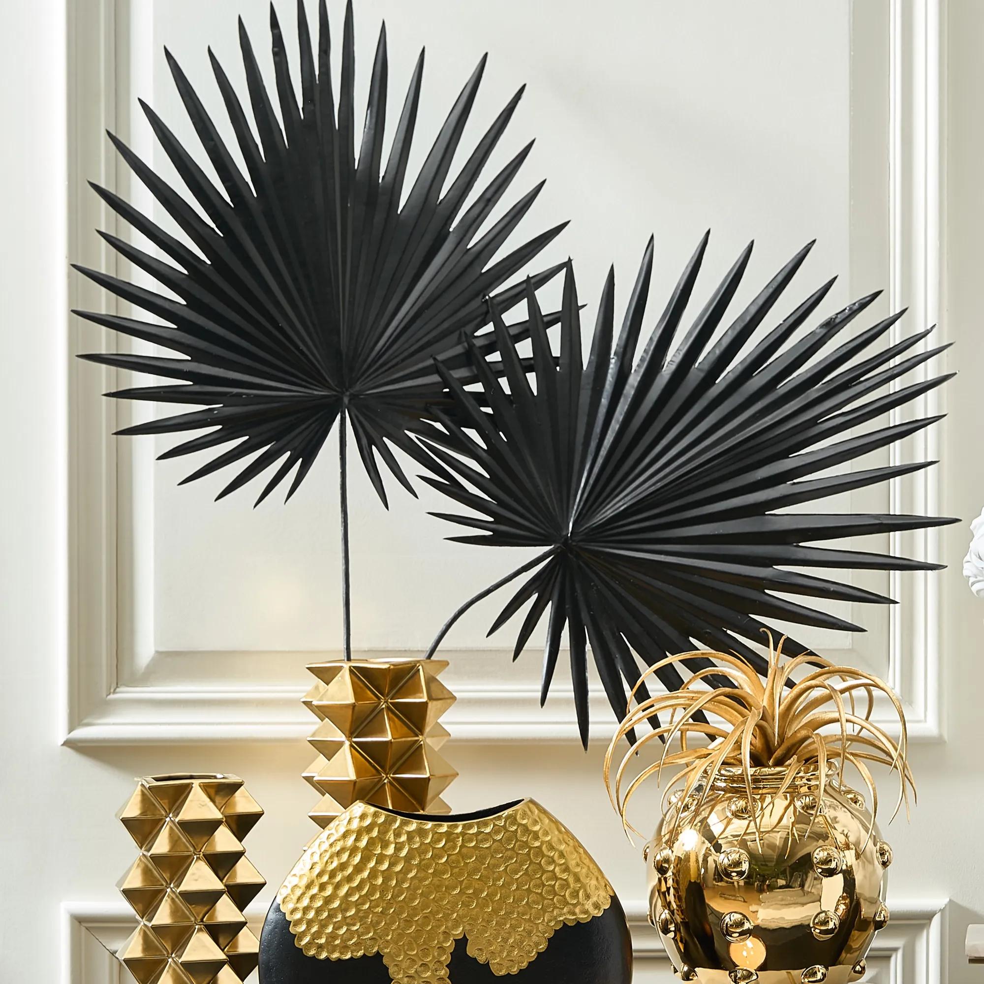 Faux Palm Stem - Set of 3